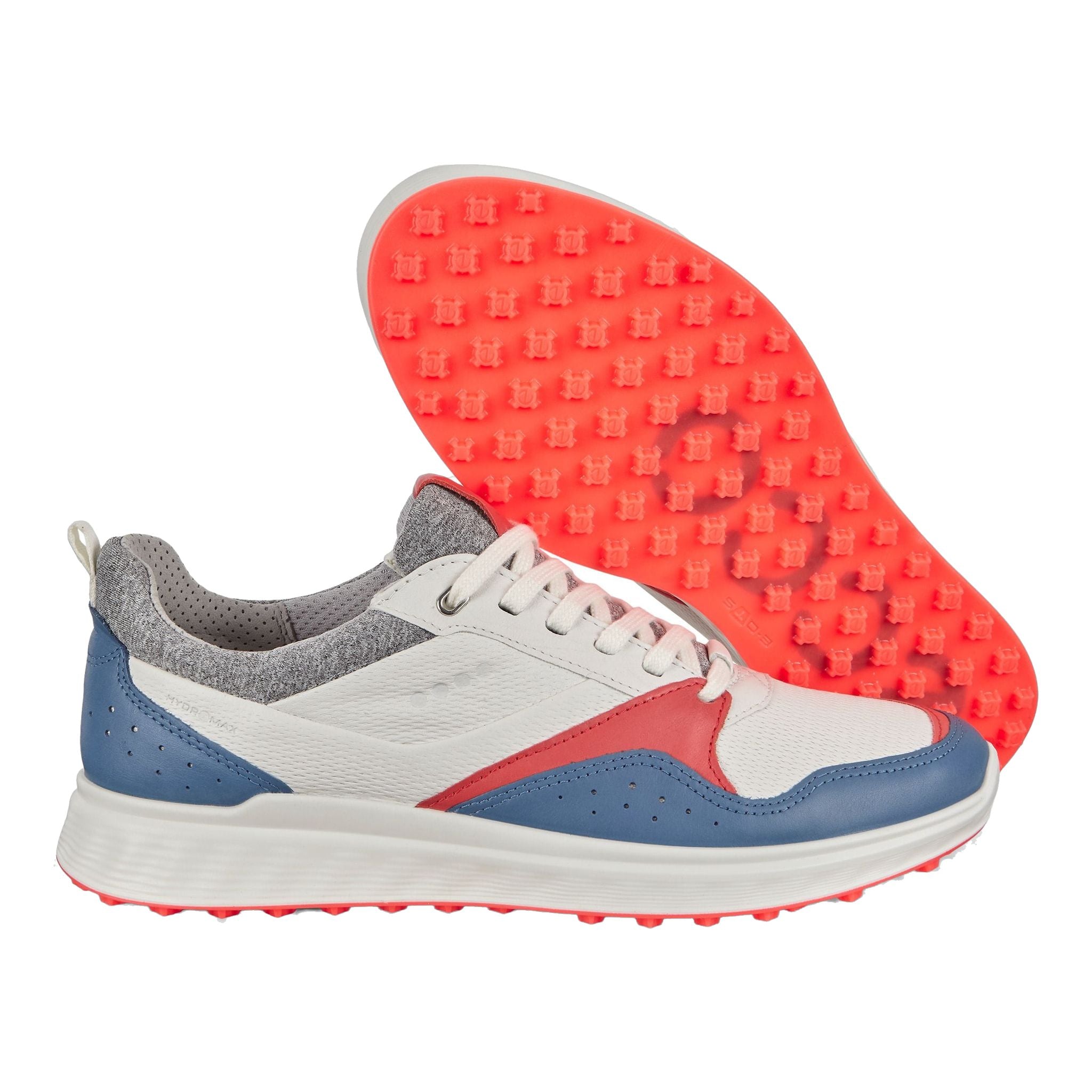 Ecco W S-Casual Rétro Bleu Corail/Néon Femme