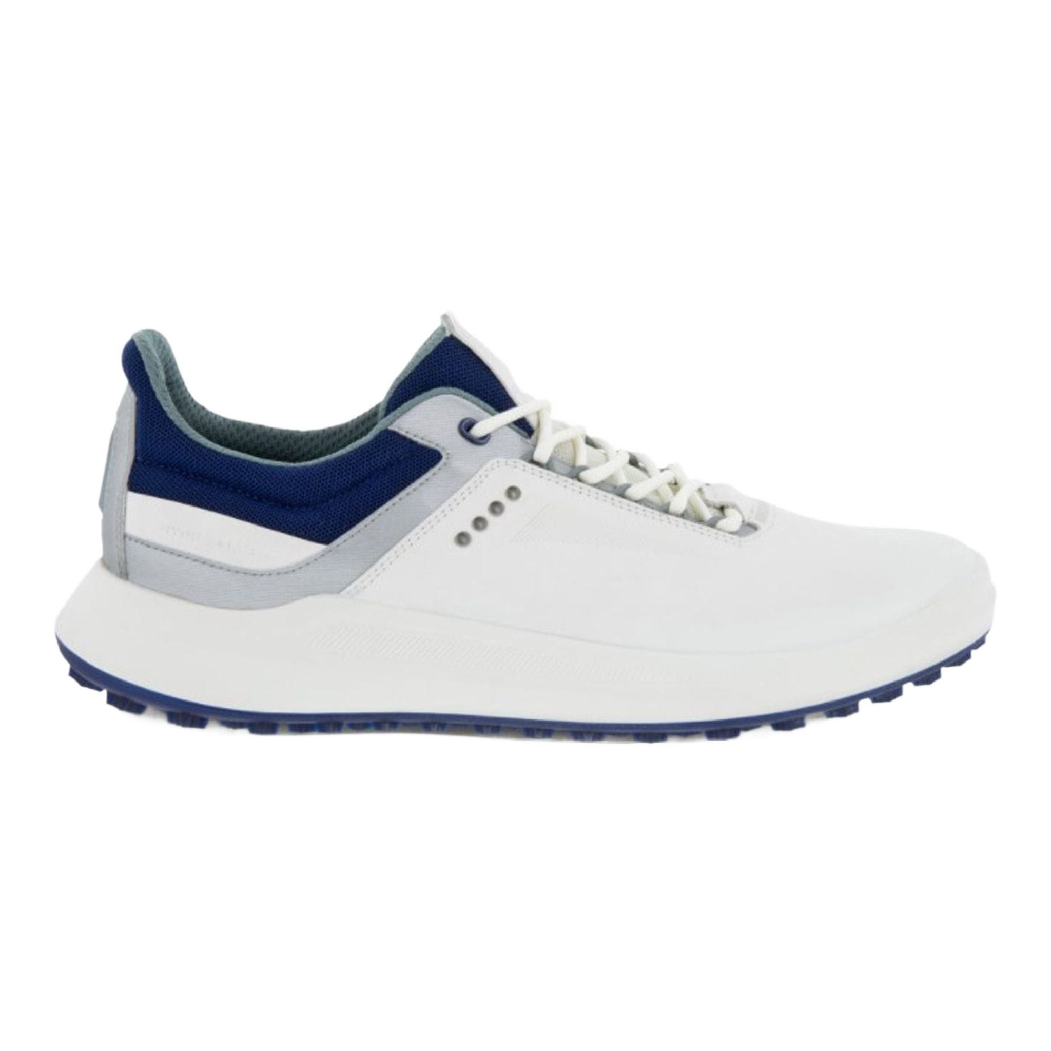 Chaussures de golf Ecco Core blanches/bleues pour hommes