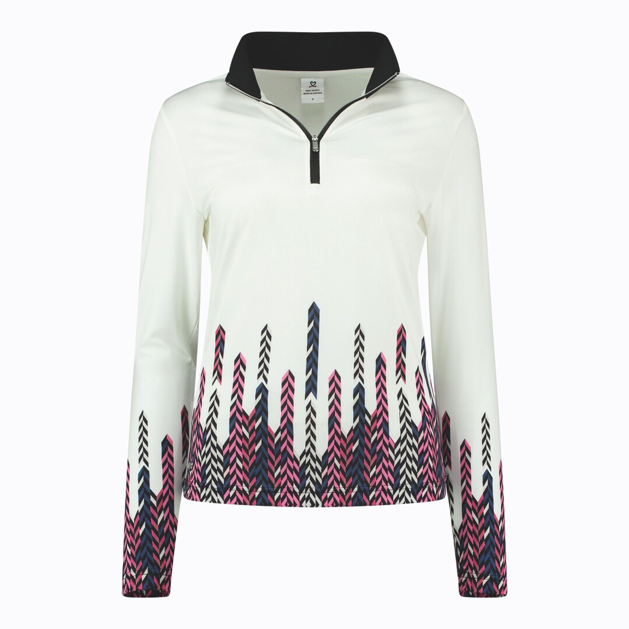 Polo Daily Sports Bastia col demi-col femme blanc