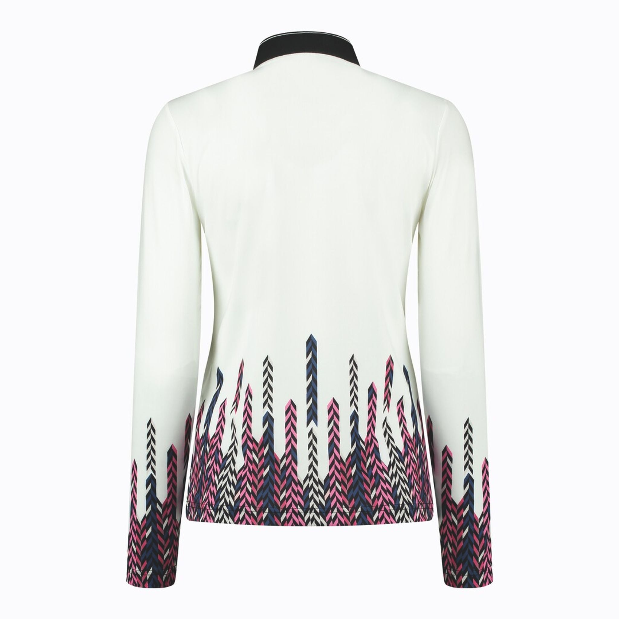 Polo Daily Sports Bastia col demi-col femme blanc