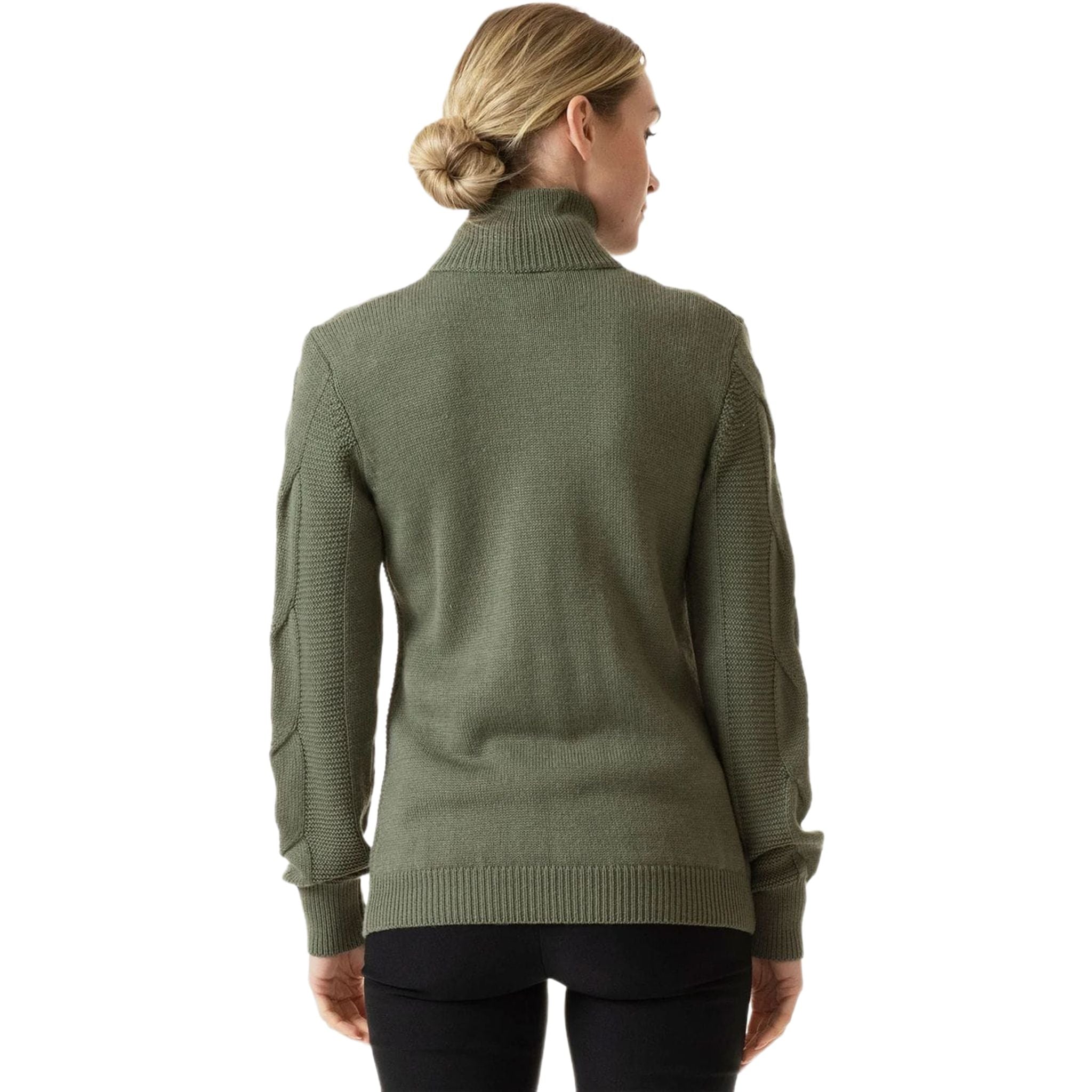 Pull de golf Daily Sports Addie à manches longues doublé, couleur mousse, pour femme