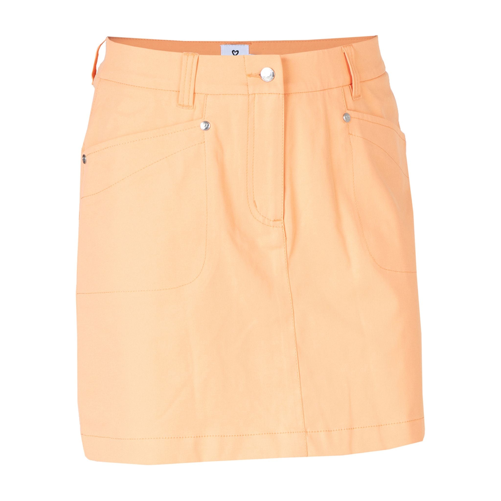 Jupe-short Daily Sports Lyric 45 cm, extensible et douce, orange, pour femme