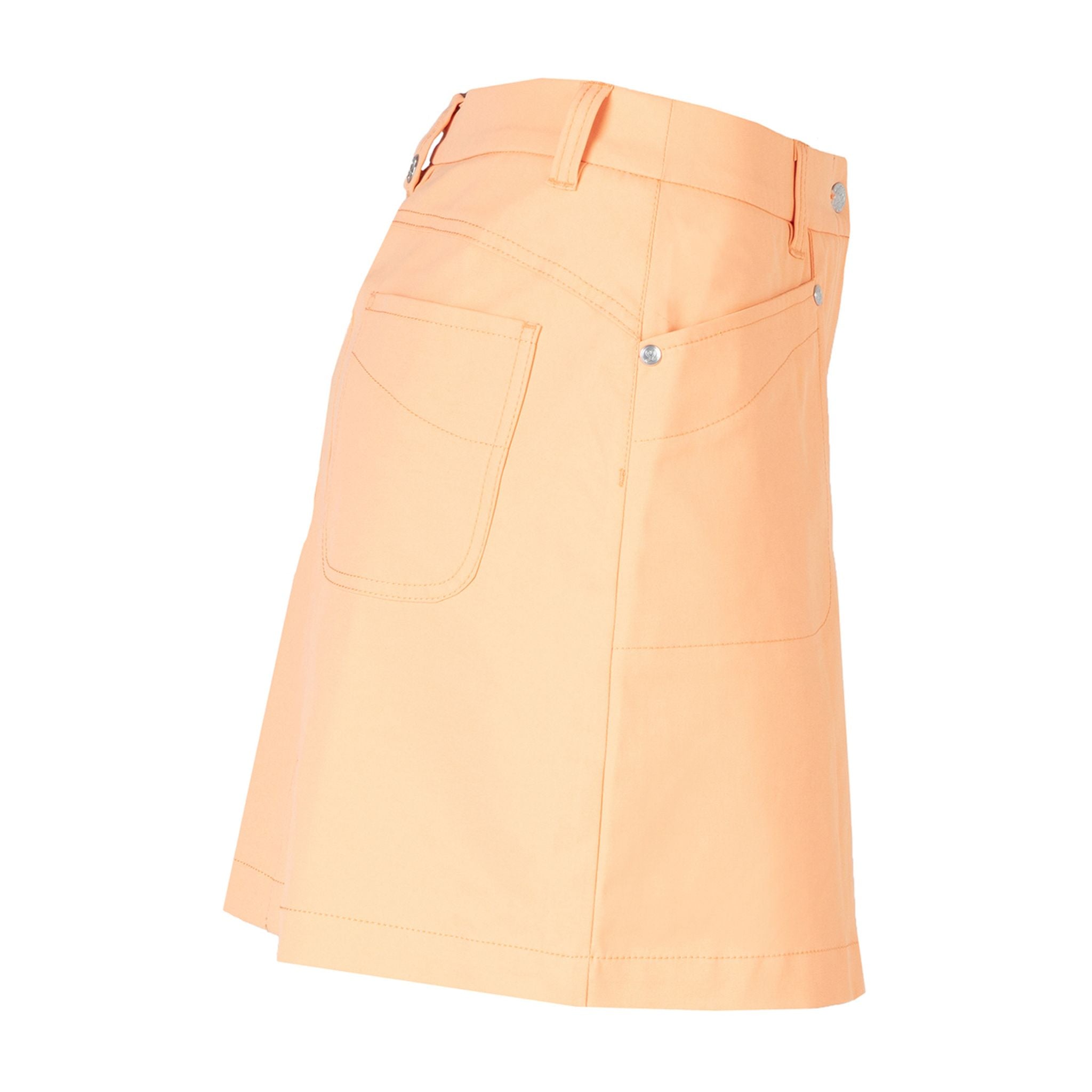 Jupe-short Daily Sports Lyric 45 cm, extensible et douce, orange, pour femme