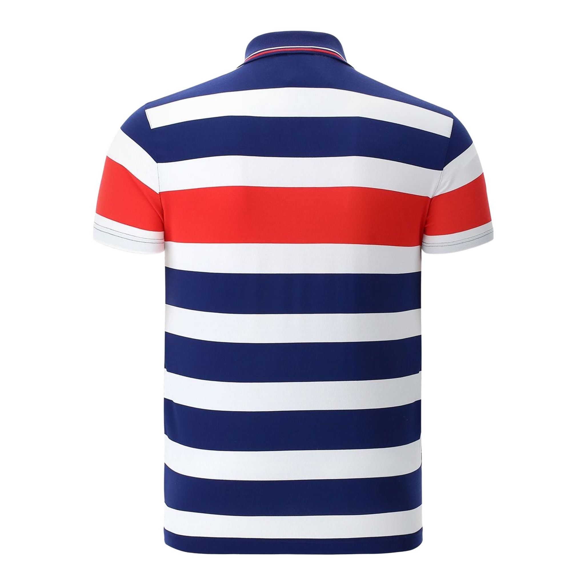 Polo Chervo Alicio Blanc/Bleu foncé Homme