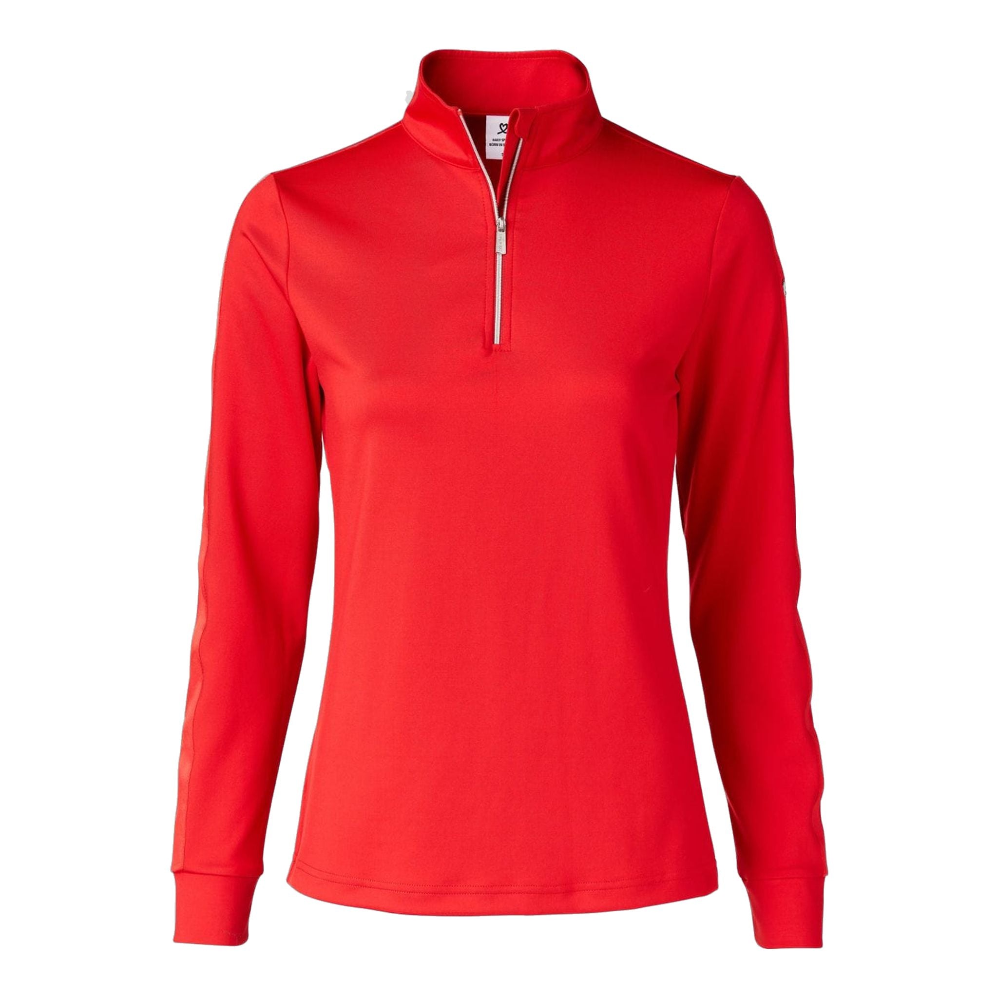 Polo à manches courtes Anna Daily Sports rouge cardinal pour femme