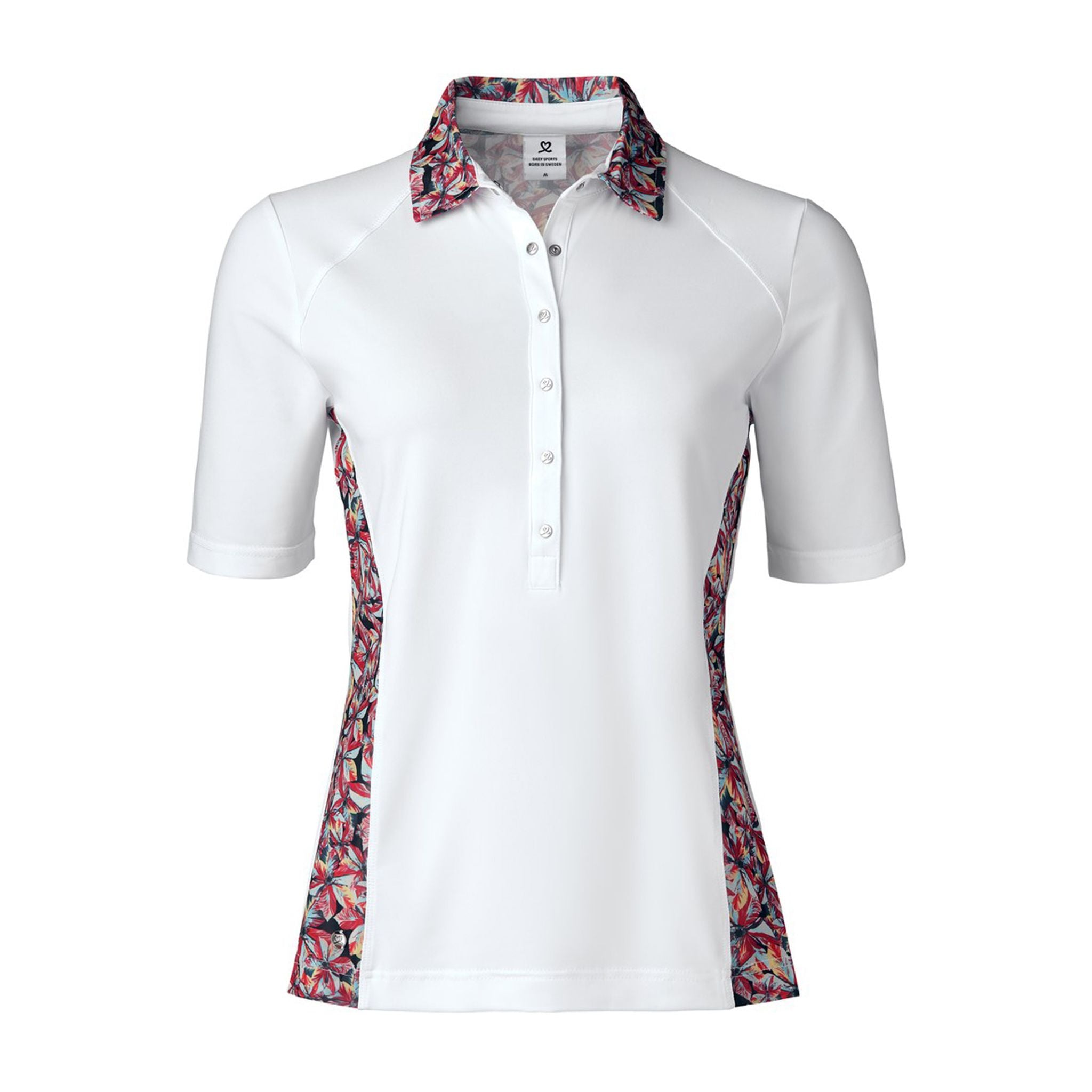 Polo Rickie pour femme, manches courtes, blanc, Daily Sports
