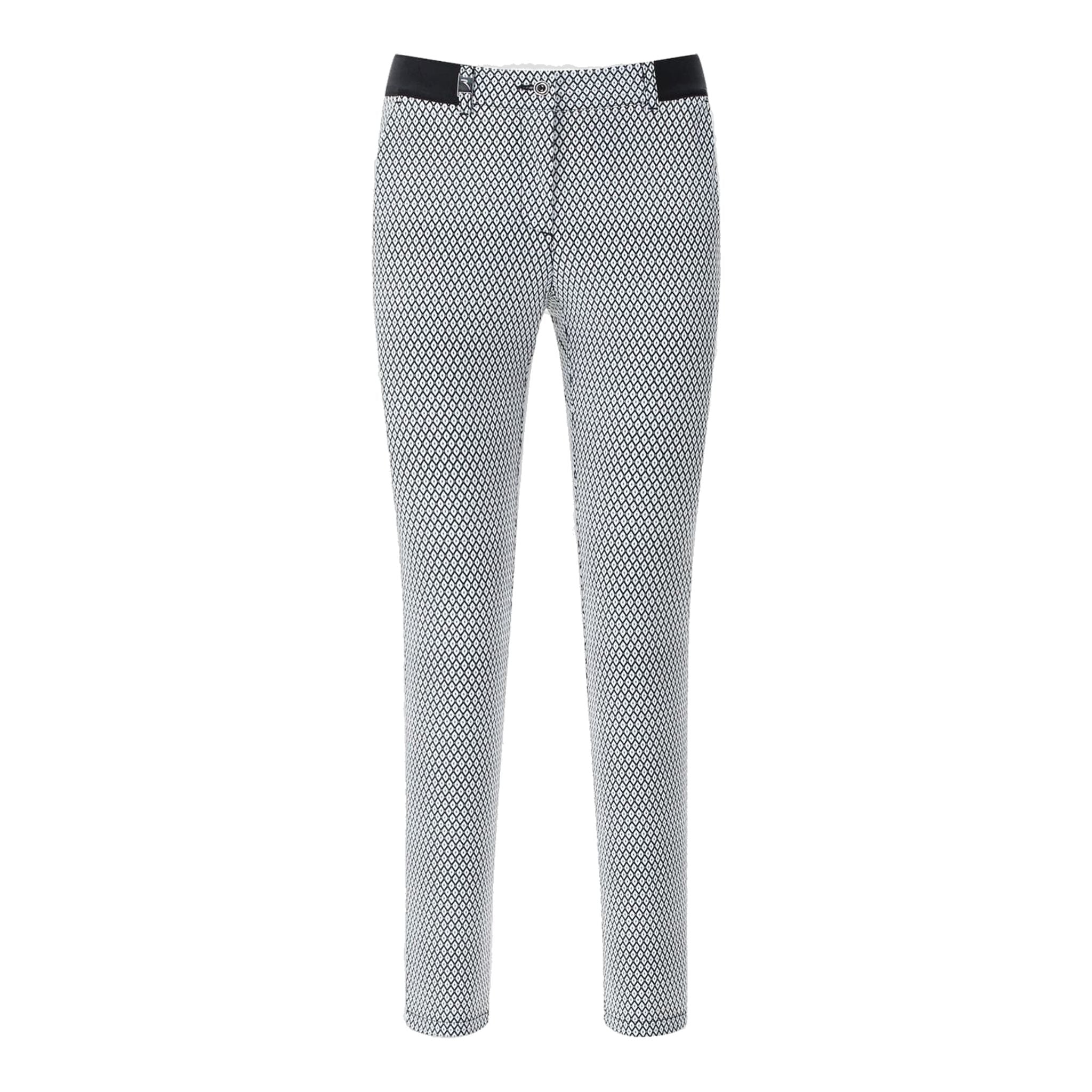 Pantalon Chervo W Stellato 7/8 Noir/Blanc Femme