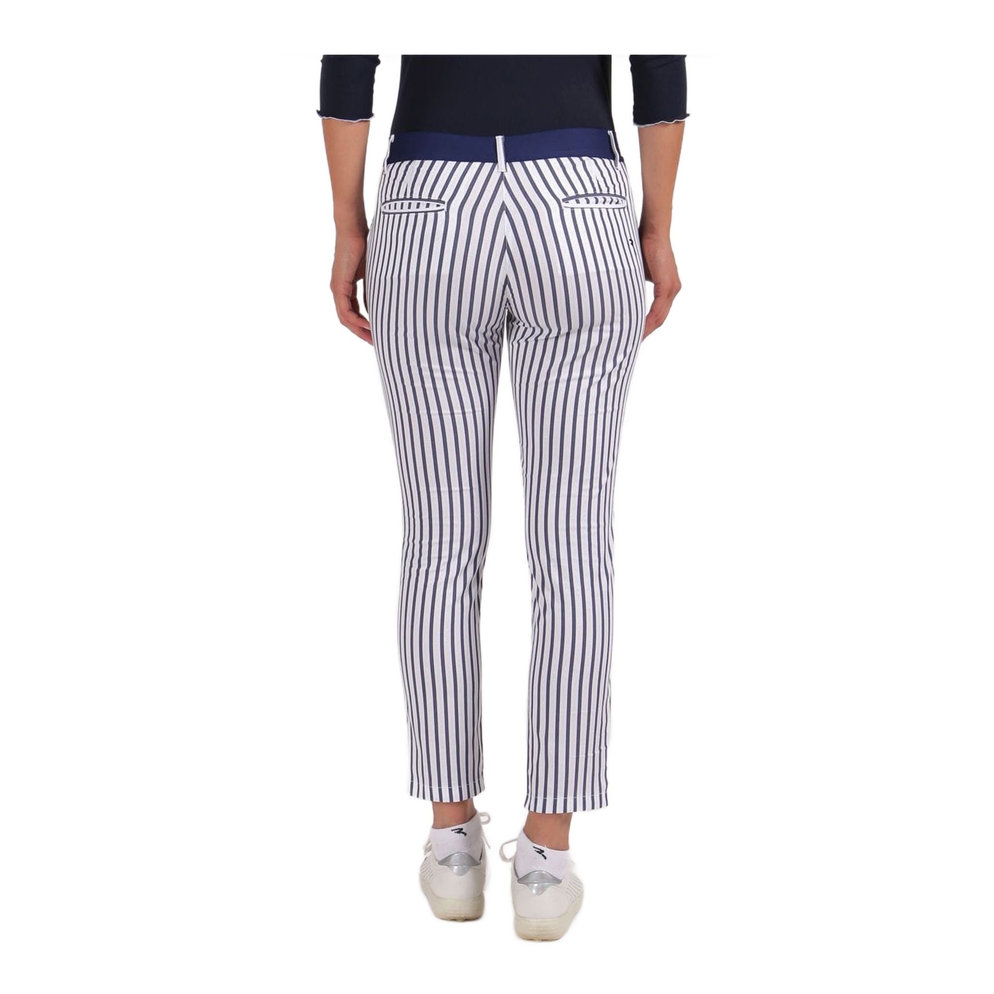 Pantalon Chervo Si W Blanc/Bleu Femme