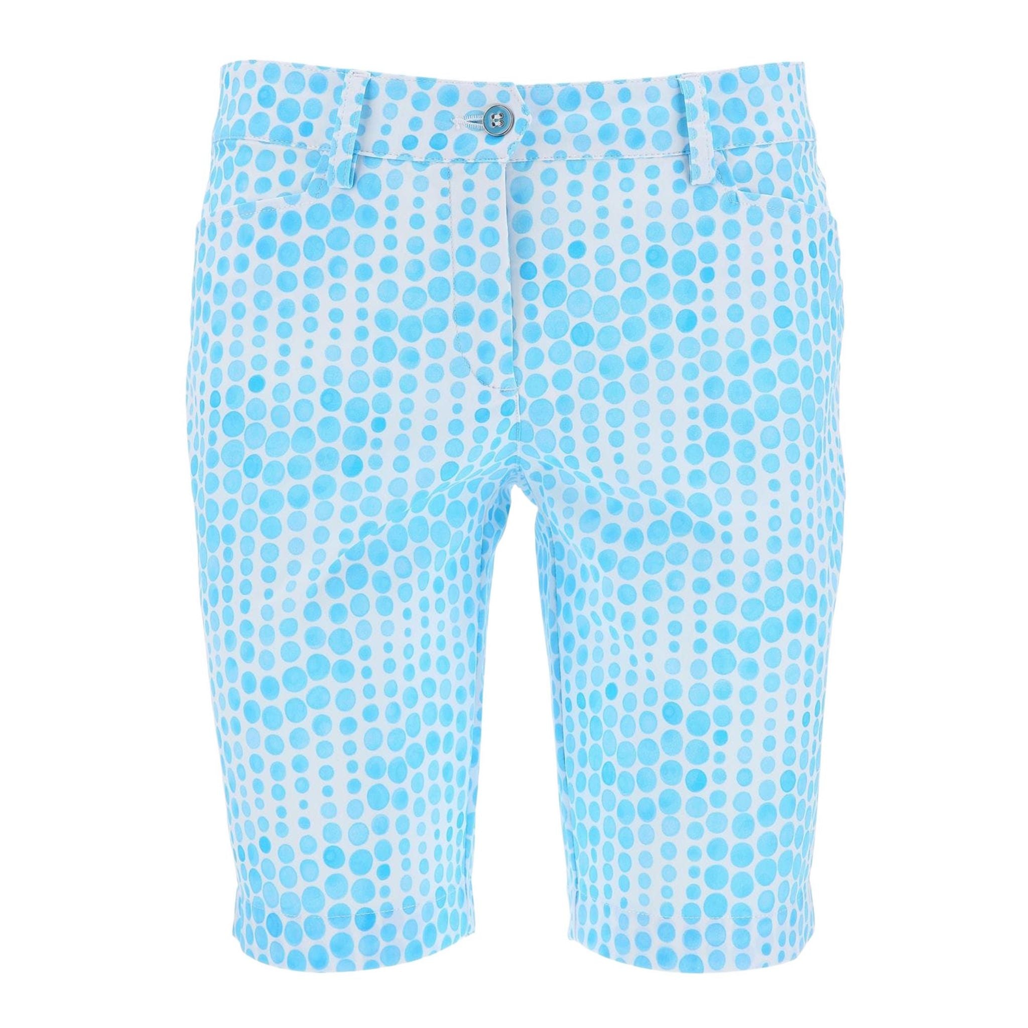 Bermuda Chervo W Giuggiola bleu clair à pois pour femme