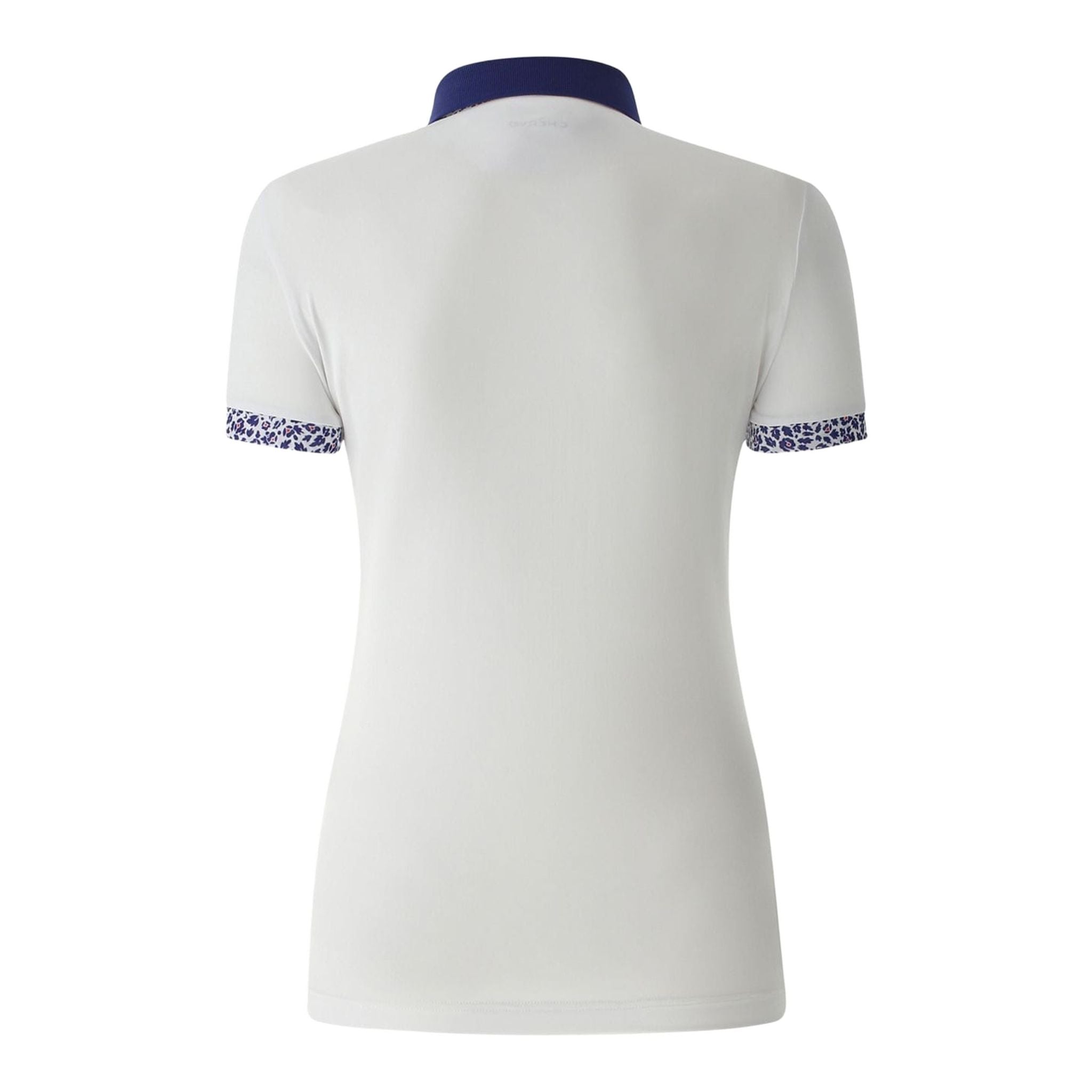 Polo Chervo W Angelie SS blanc (motif col et manches) Femme