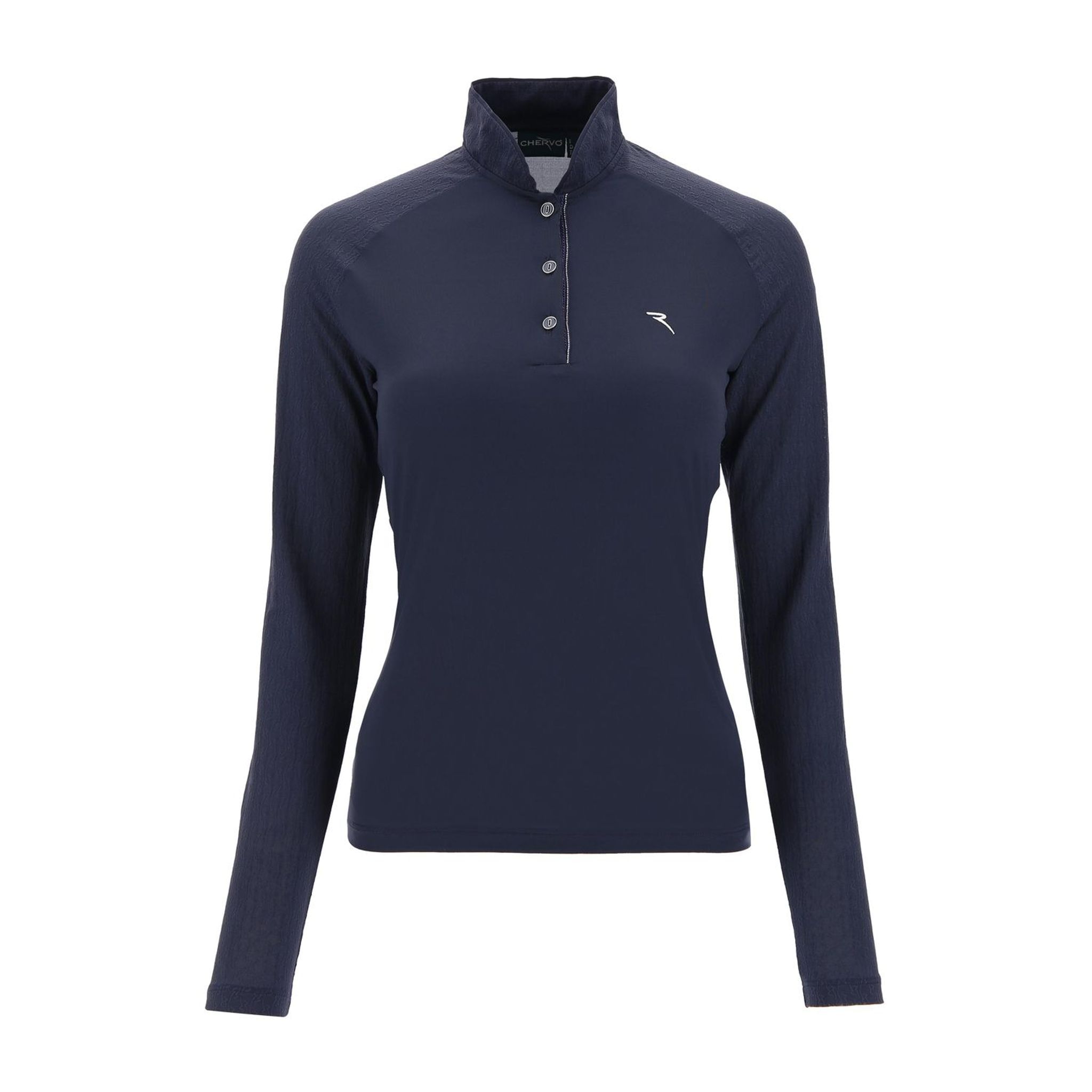 Polo Chervo W Ambolo LS pour femme, bleu marine