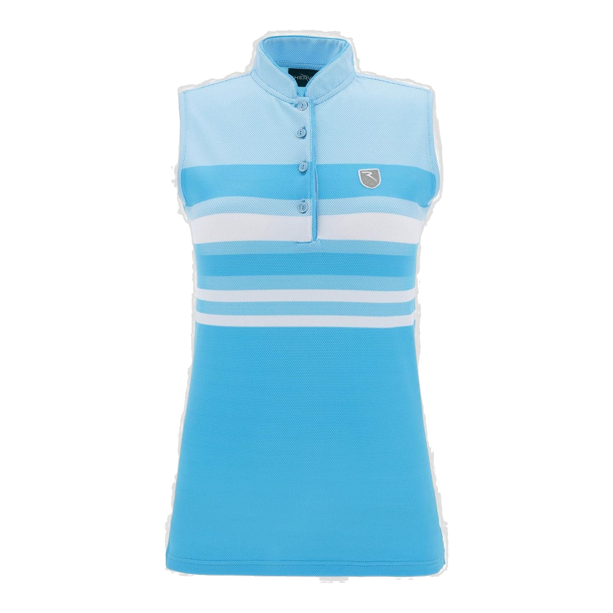Polo Chervo W Ami SL bleu clair/blanc pour femme