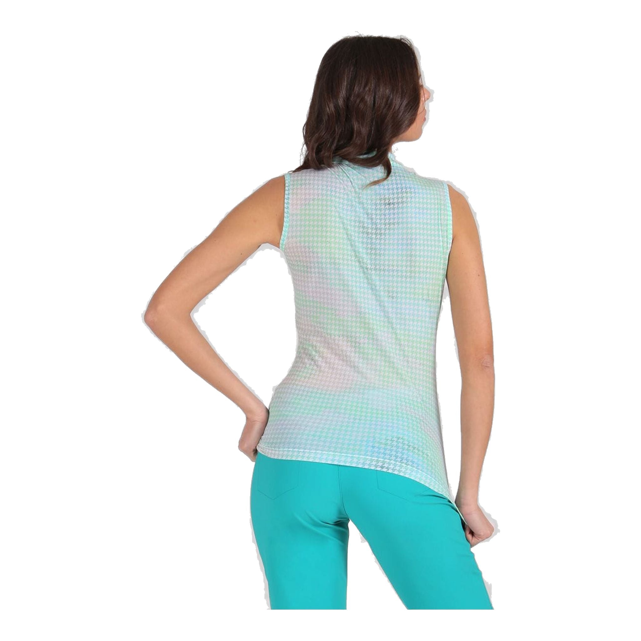 Polo Chervo Avella W vert à motifs pour femme