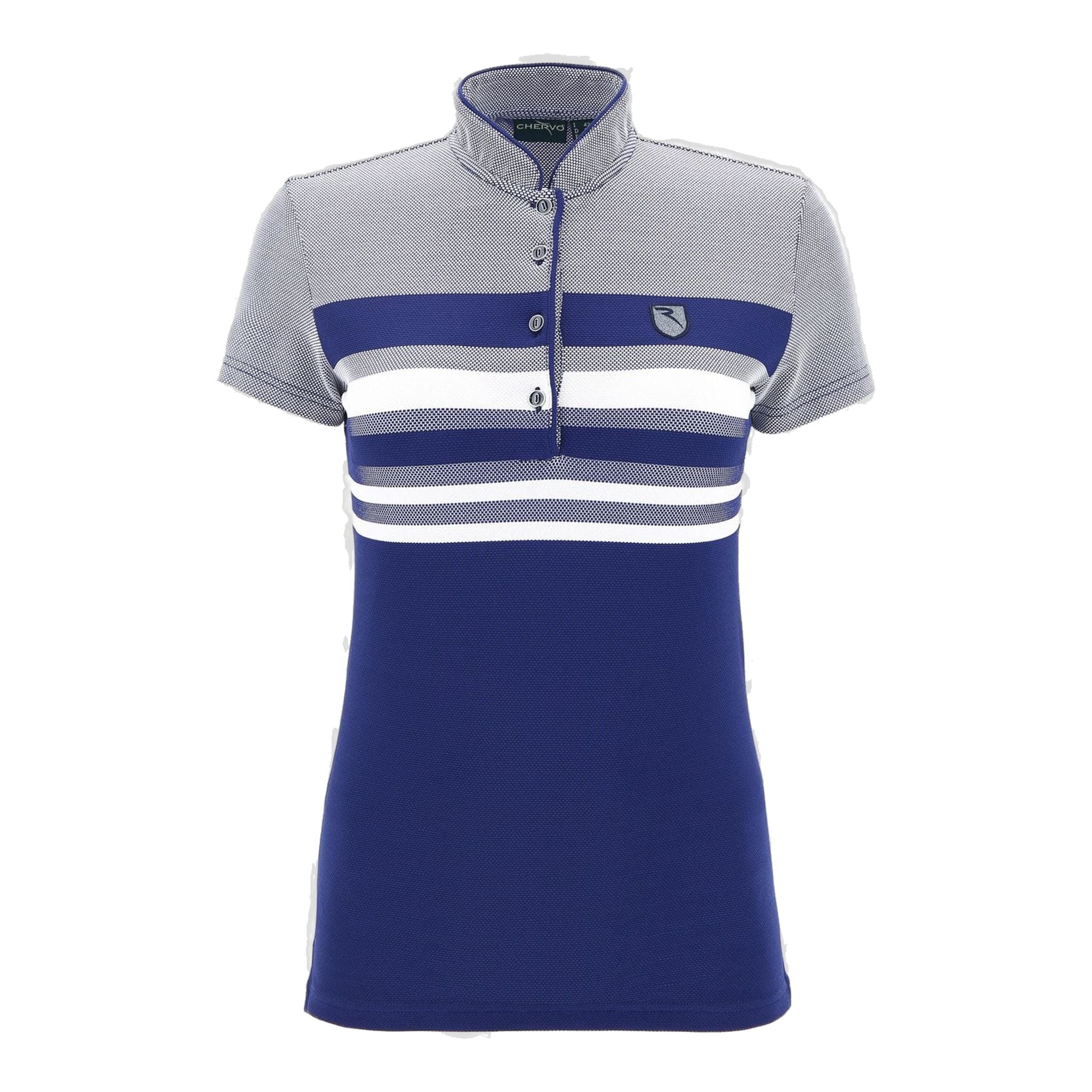 Polo Chervo W Annetta SS blanc/bleu pour femme