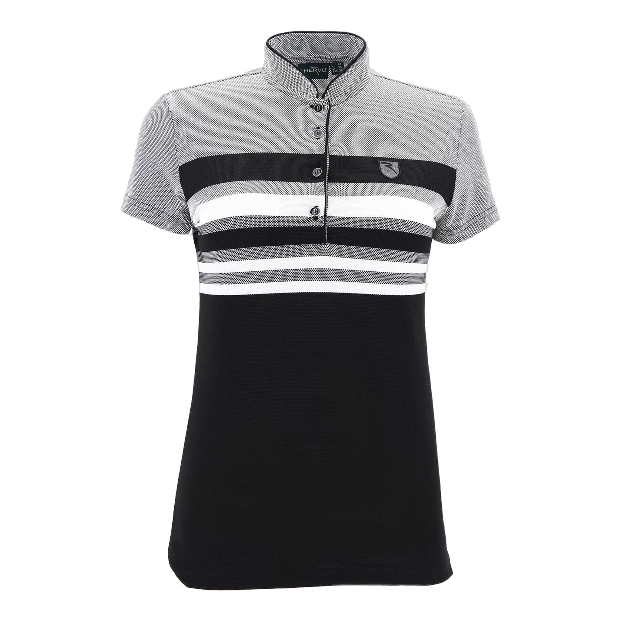Polo Chervo W Annetta SS blanc/noir pour femme