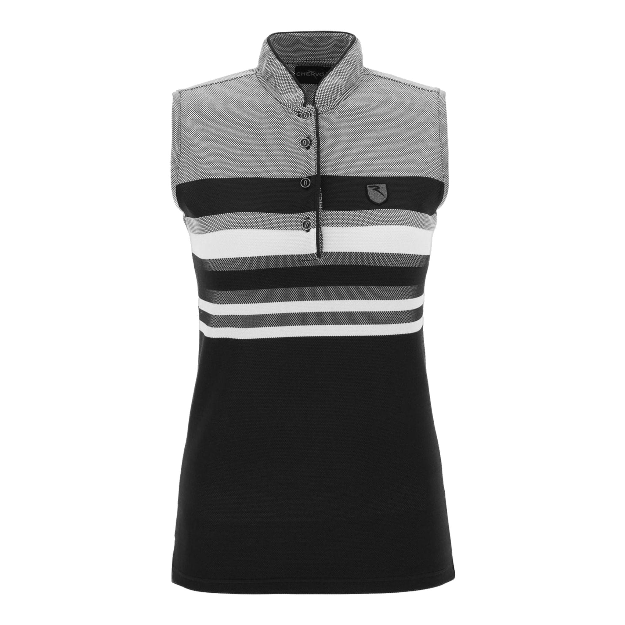 Polo Chervo W Ami SL Noir/Blanc Femme