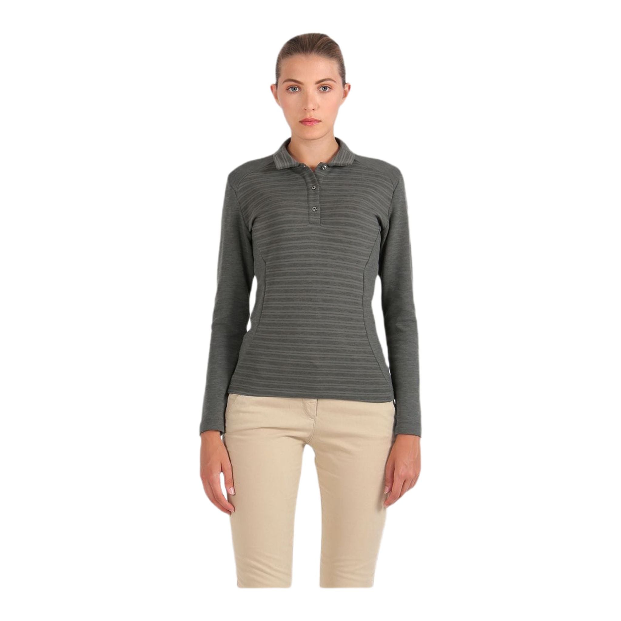 Chervo W Polo Allstop Langarm Grün Damen