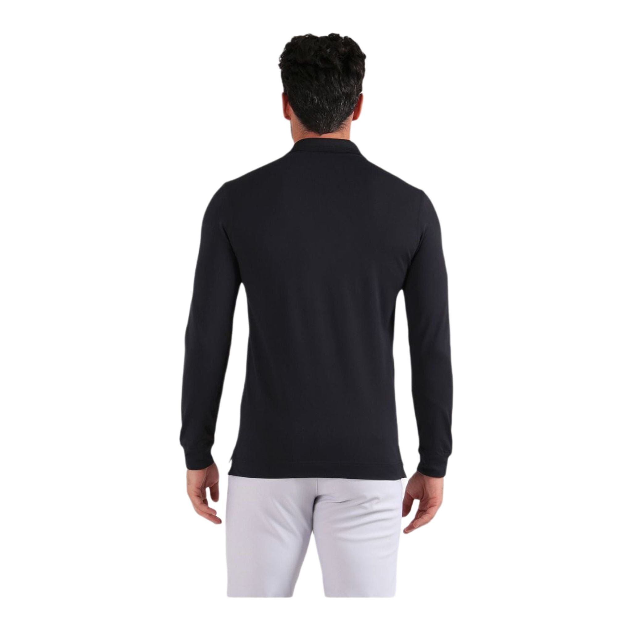 Chervo Polo Areala Manches Longues Noir Homme