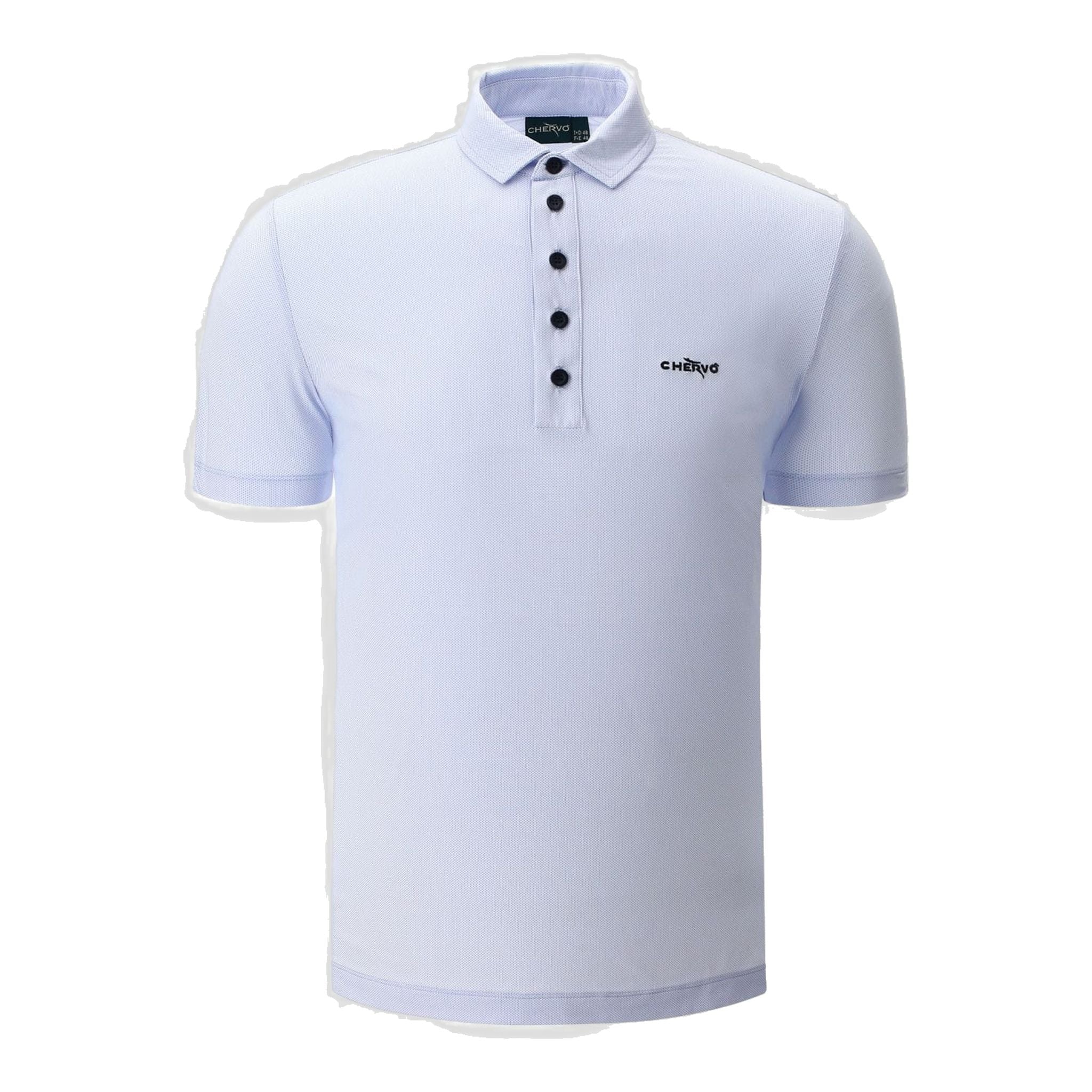 Chervo Polo Aggiunta Blanc/Bleu Clair Homme