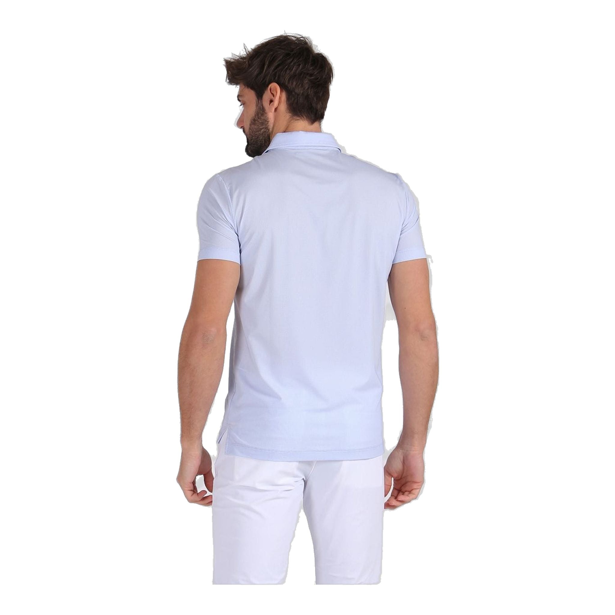 Chervo Polo Aggiunta Blanc/Bleu Clair Homme