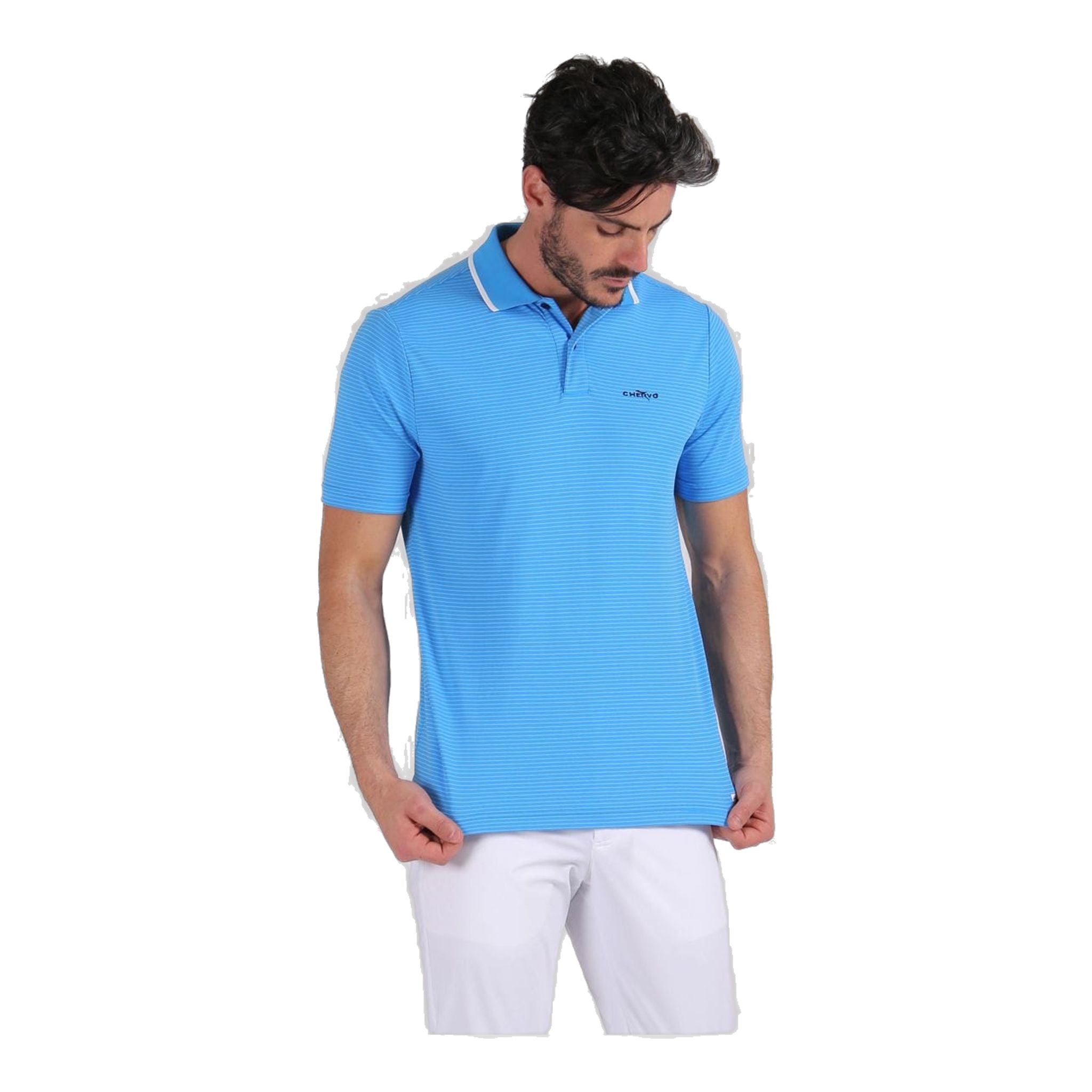Chervo Polo Asperula Bleu Homme