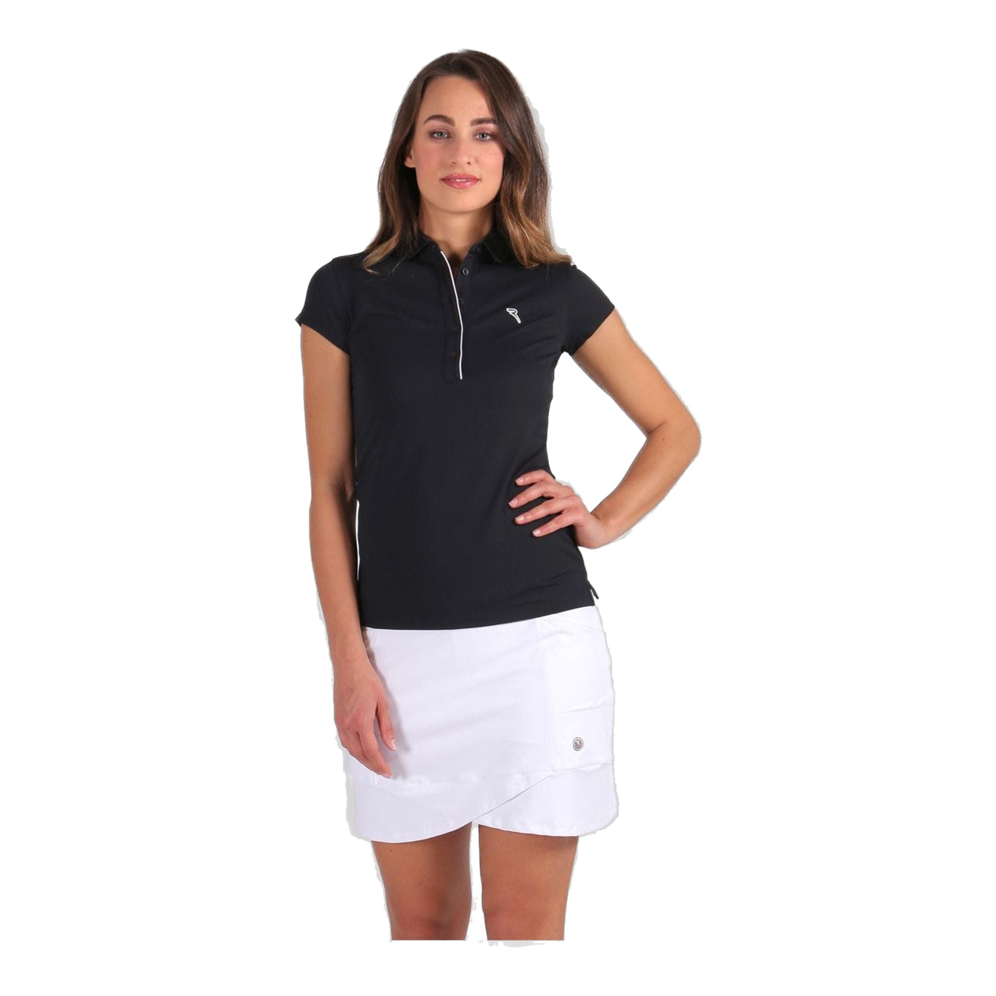 Polo Chervo W Monkey SS noir pour femme