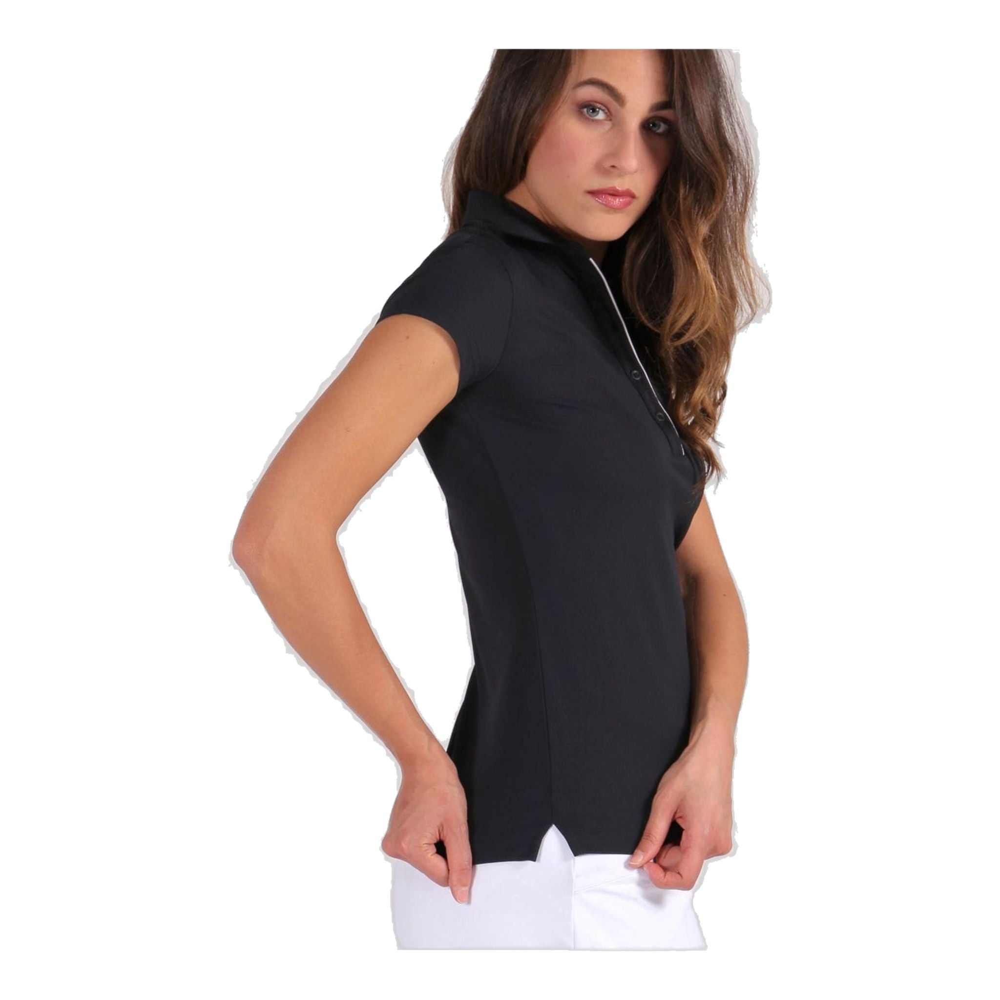 Polo Chervo W Monkey SS noir pour femme