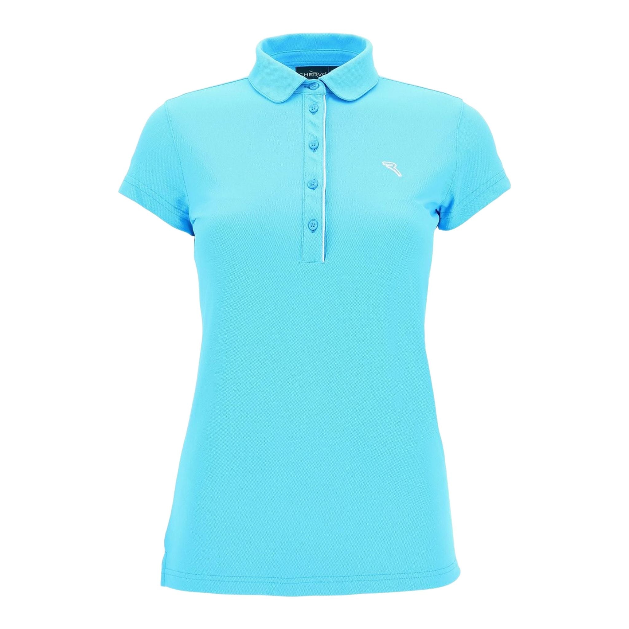Polo Chervo W Monkey SS bleu clair pour femme