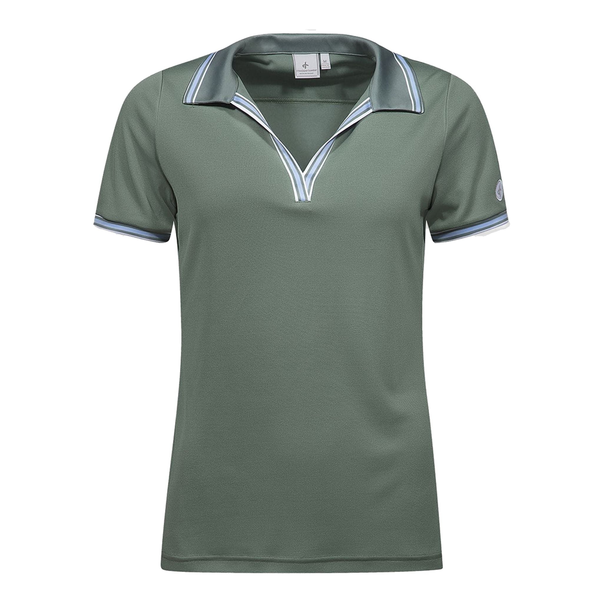Cross Sportswear W Nostalgia SS Polo Laurel Green Damen