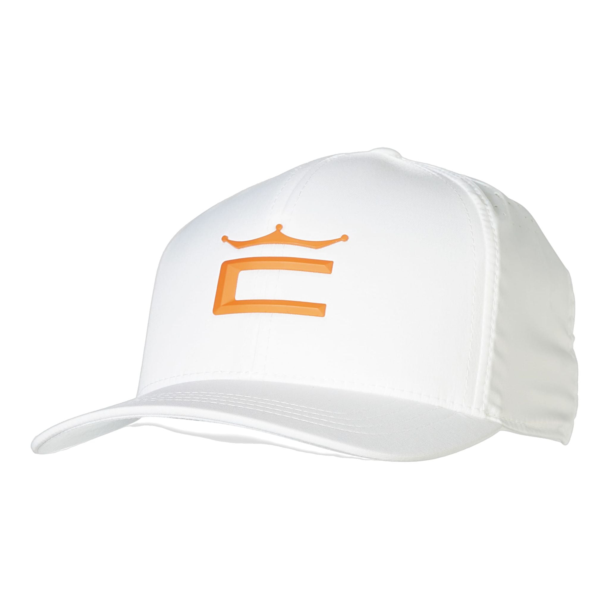 Casquette de golf Cobra Tour Crown blanche et orange pour homme