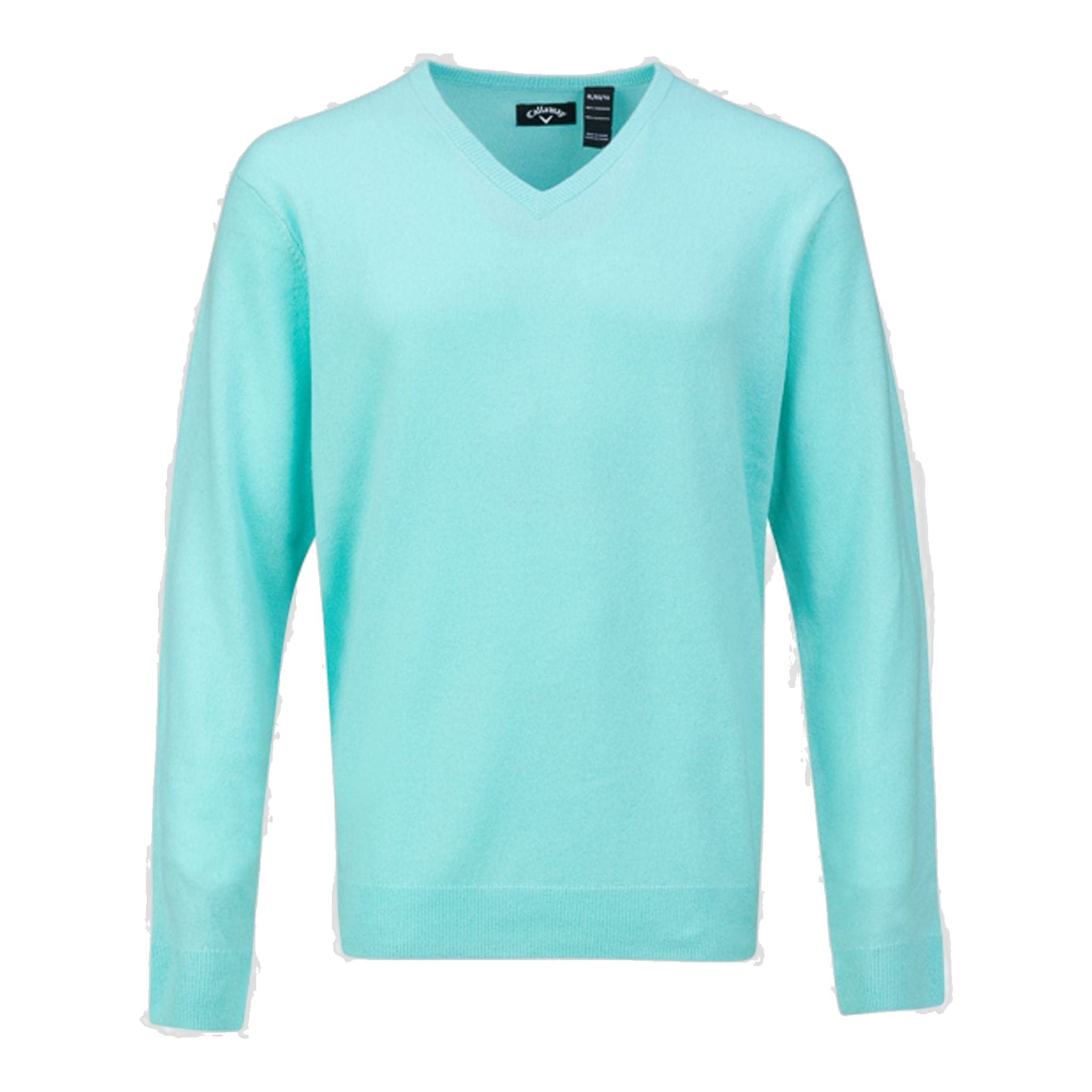 Pull Callaway en cachemire à col en V, bleu Aruba, pour homme