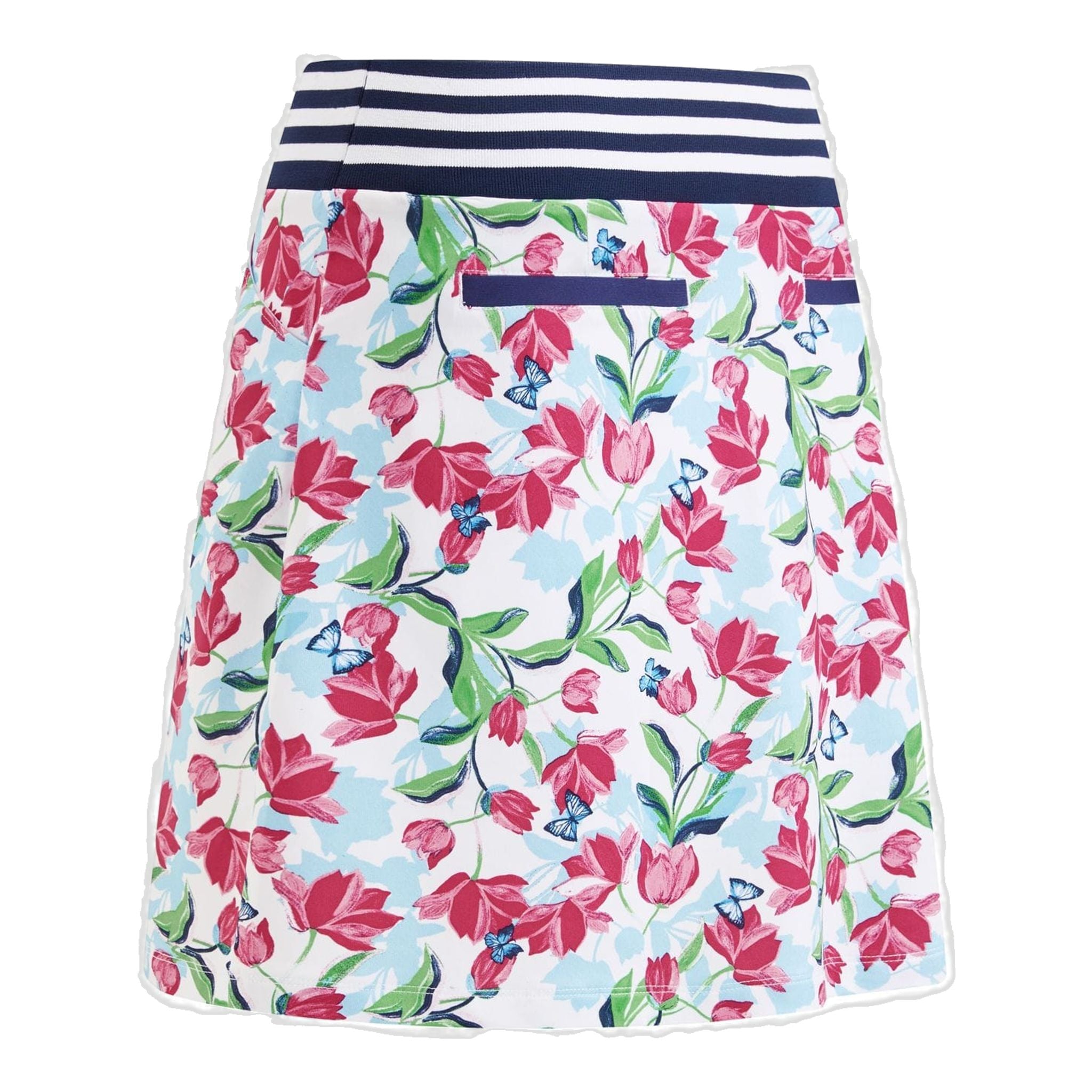 Jupe-short Callaway à imprimé coups de pinceau, blanc éclatant, pour femme