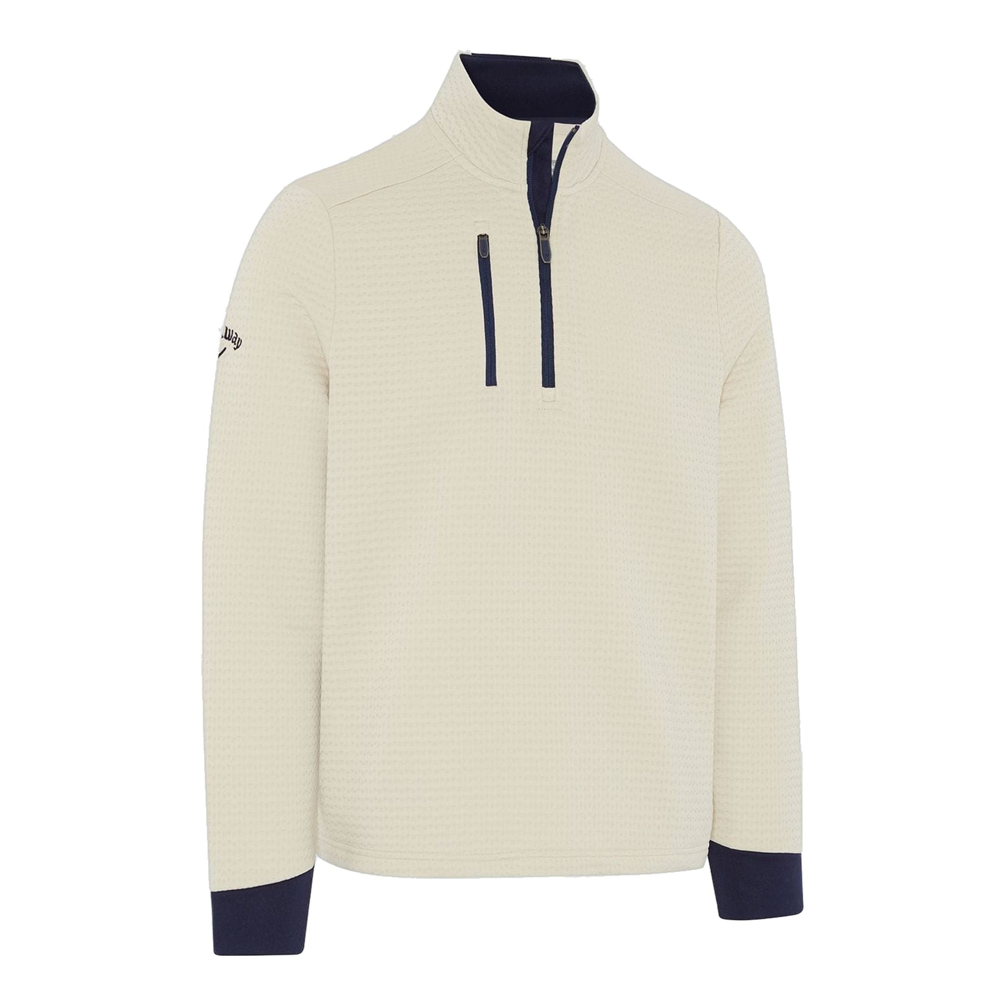 Pull en polaire texturé mi-lourd Callaway à fermeture éclair 1/4 pour homme