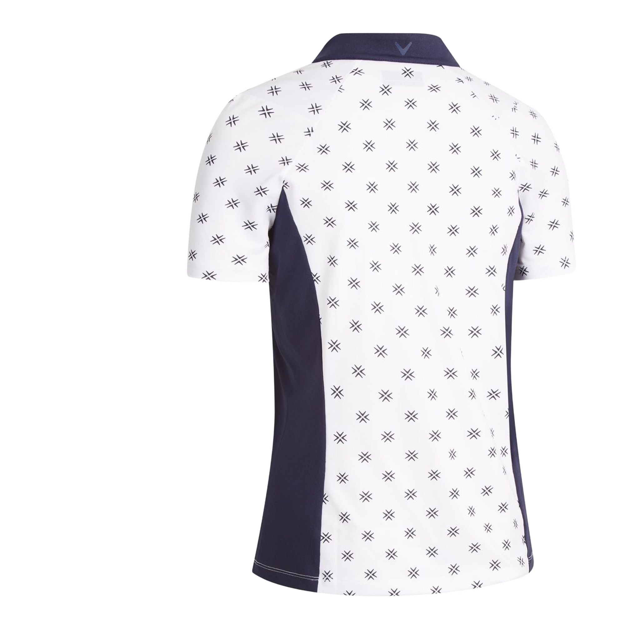 Polo Callaway W Chev à imprimé floral SS blanc éclatant pour femme
