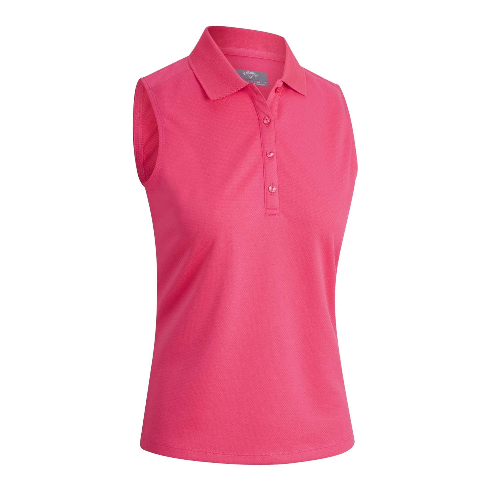Polo Callaway W Knit SL couleur sorbet framboise pour femme