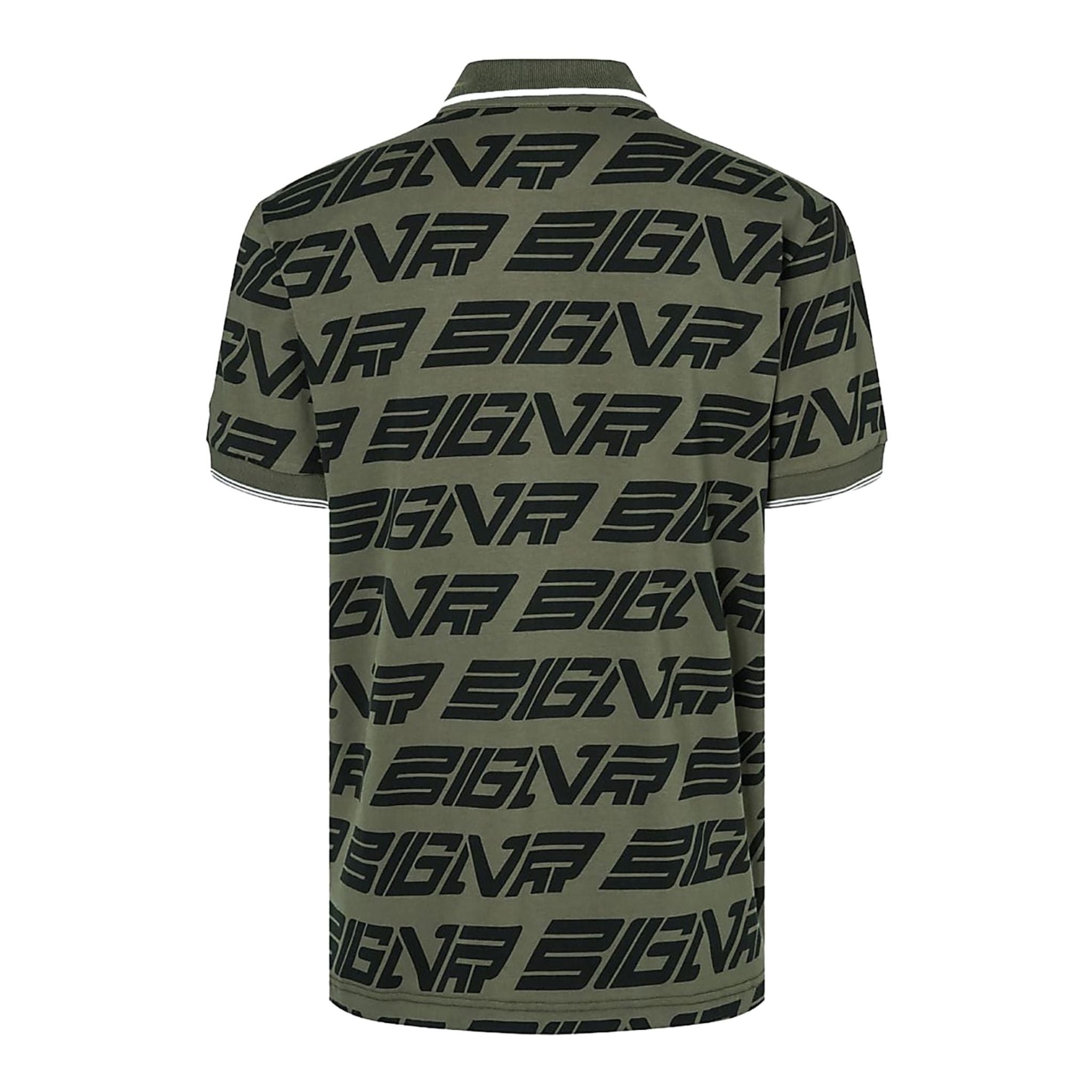 Polo Bogner M Roxas SS vert olive foncé pour homme