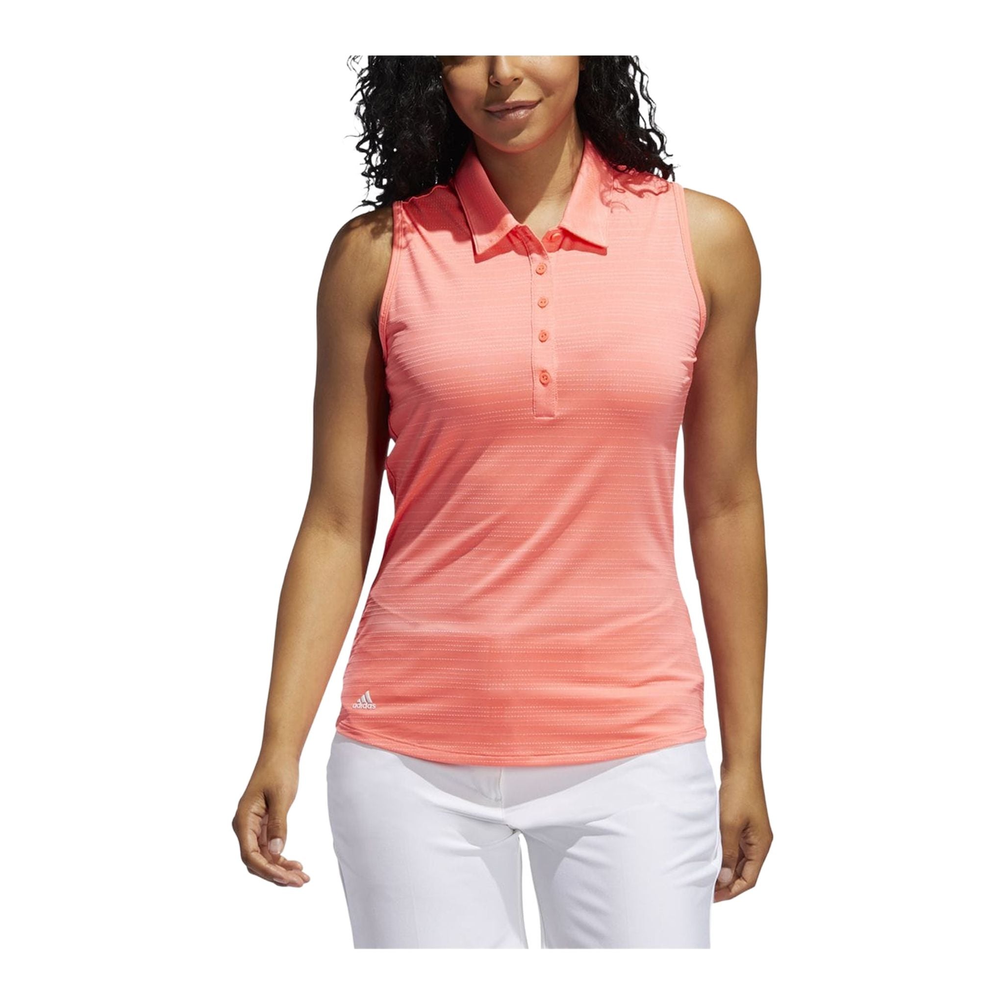 Polo Adidas W Microdot SL Flash Rouge Femme