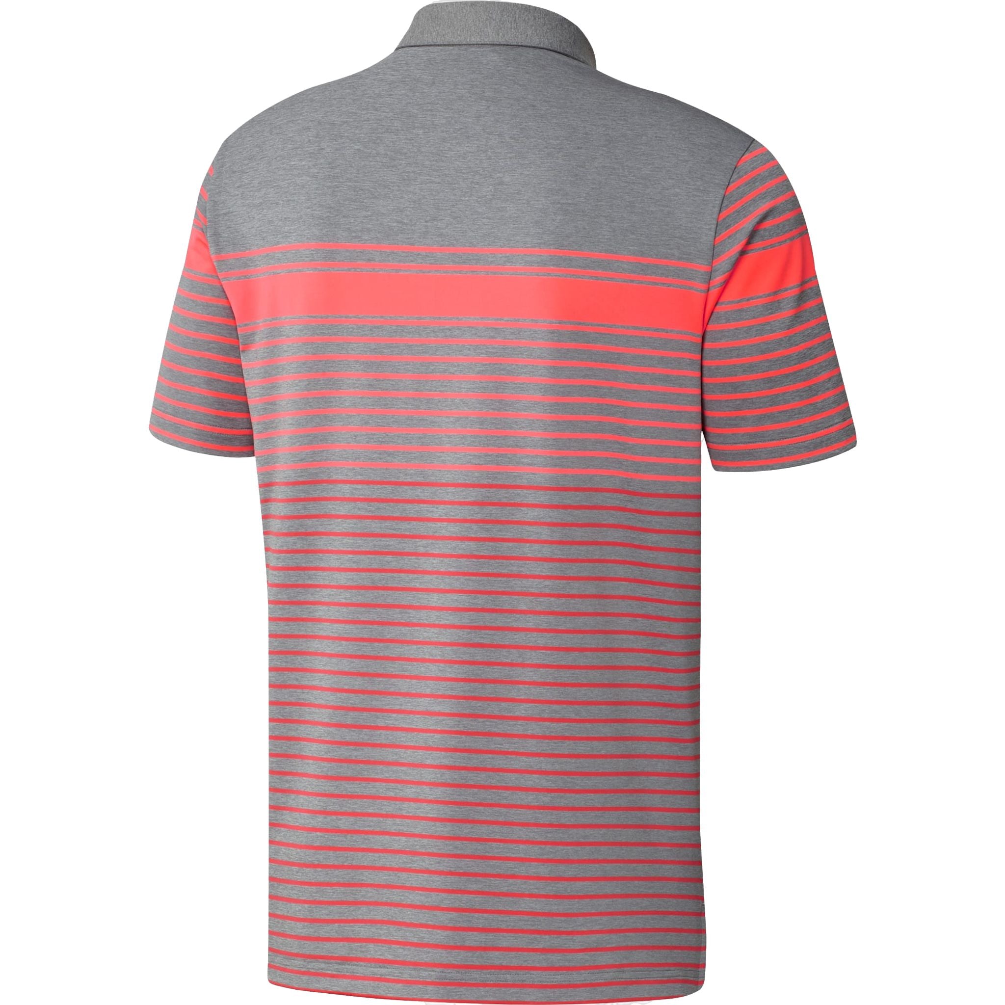 Polo Adidas Ultimate Engineered Heather Rouge/Corail/Gris Homme