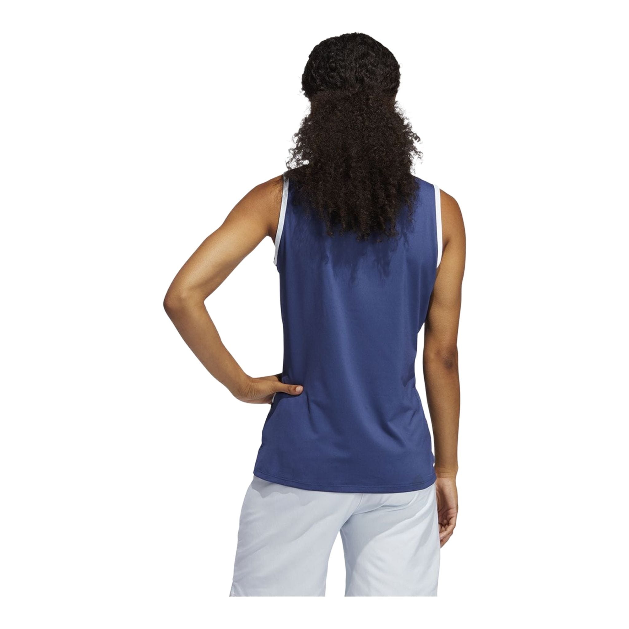 Polo Adidas W Engineered Stripe SL Indigo Femme