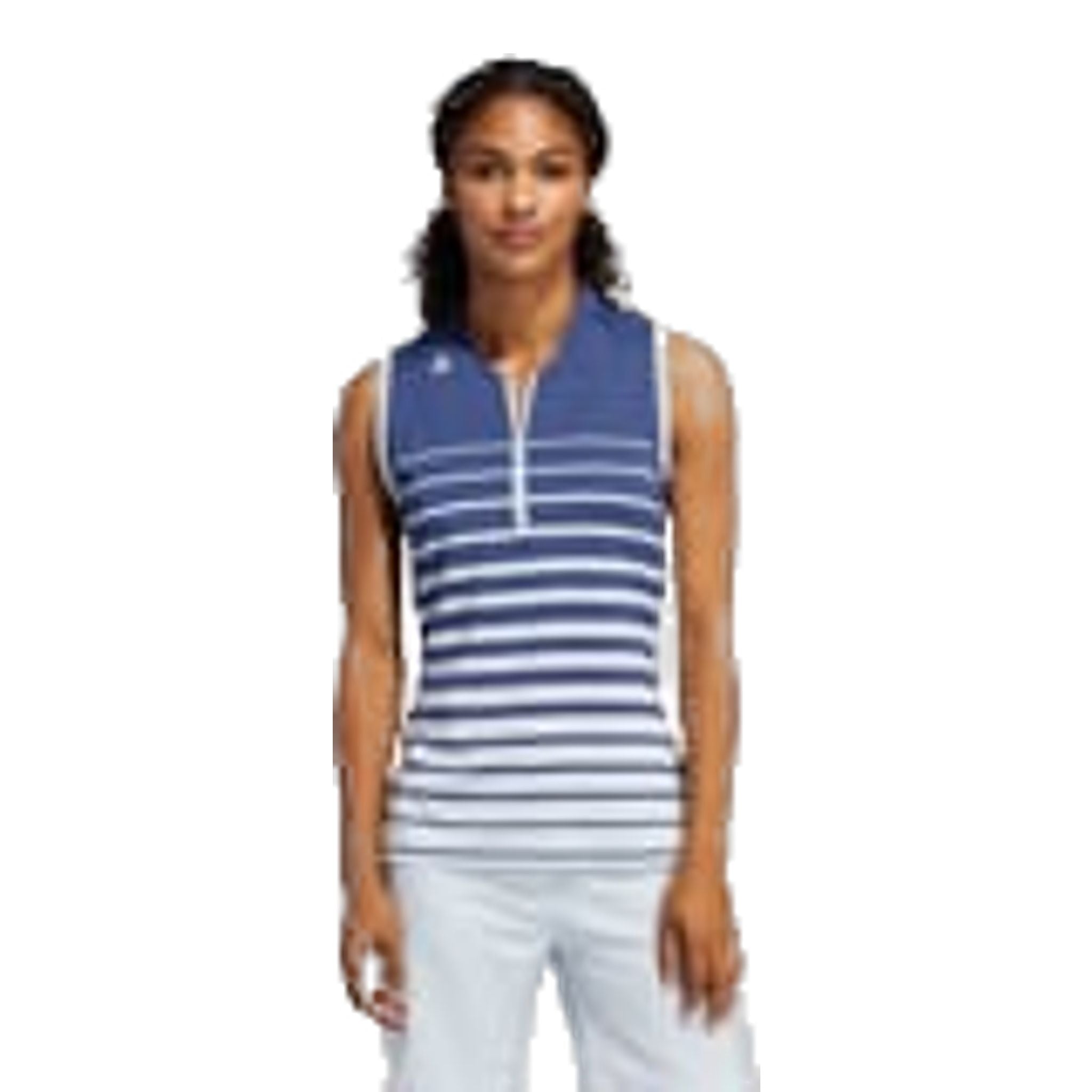 Polo Adidas W Engineered Stripe SL Indigo Femme