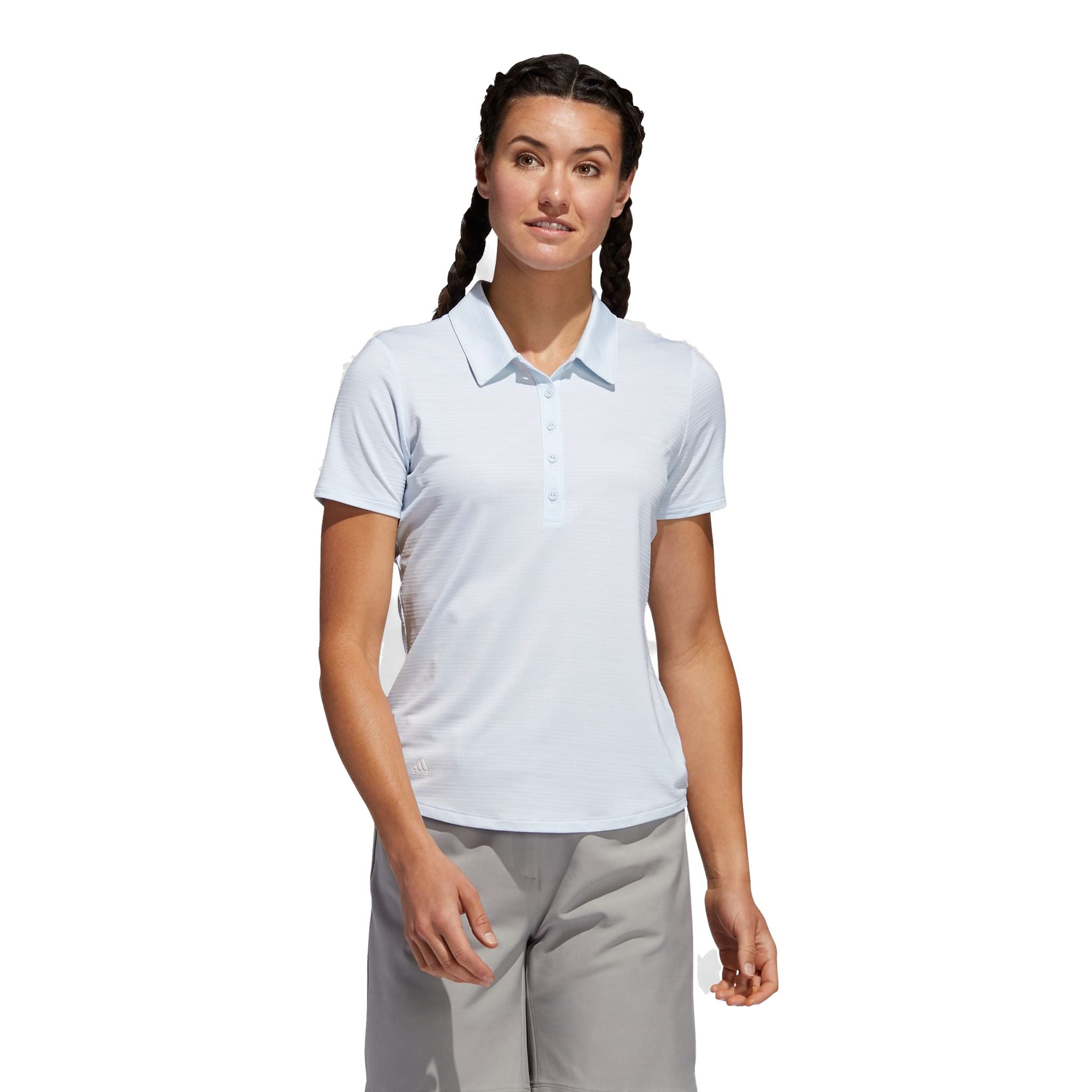 Polo Adidas W Microdot SS Sky Tint Femme
