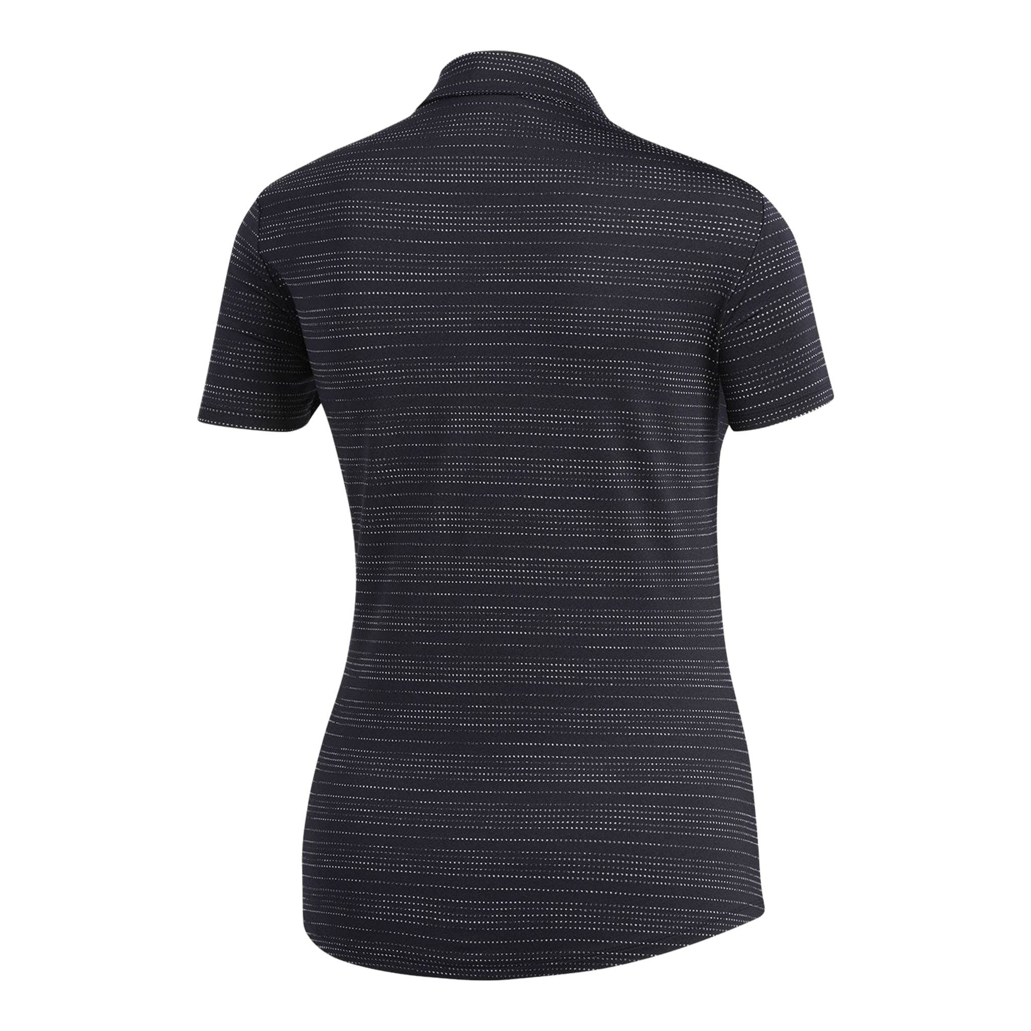 Polo Adidas W Microdot SS Noir/Blanc Femme