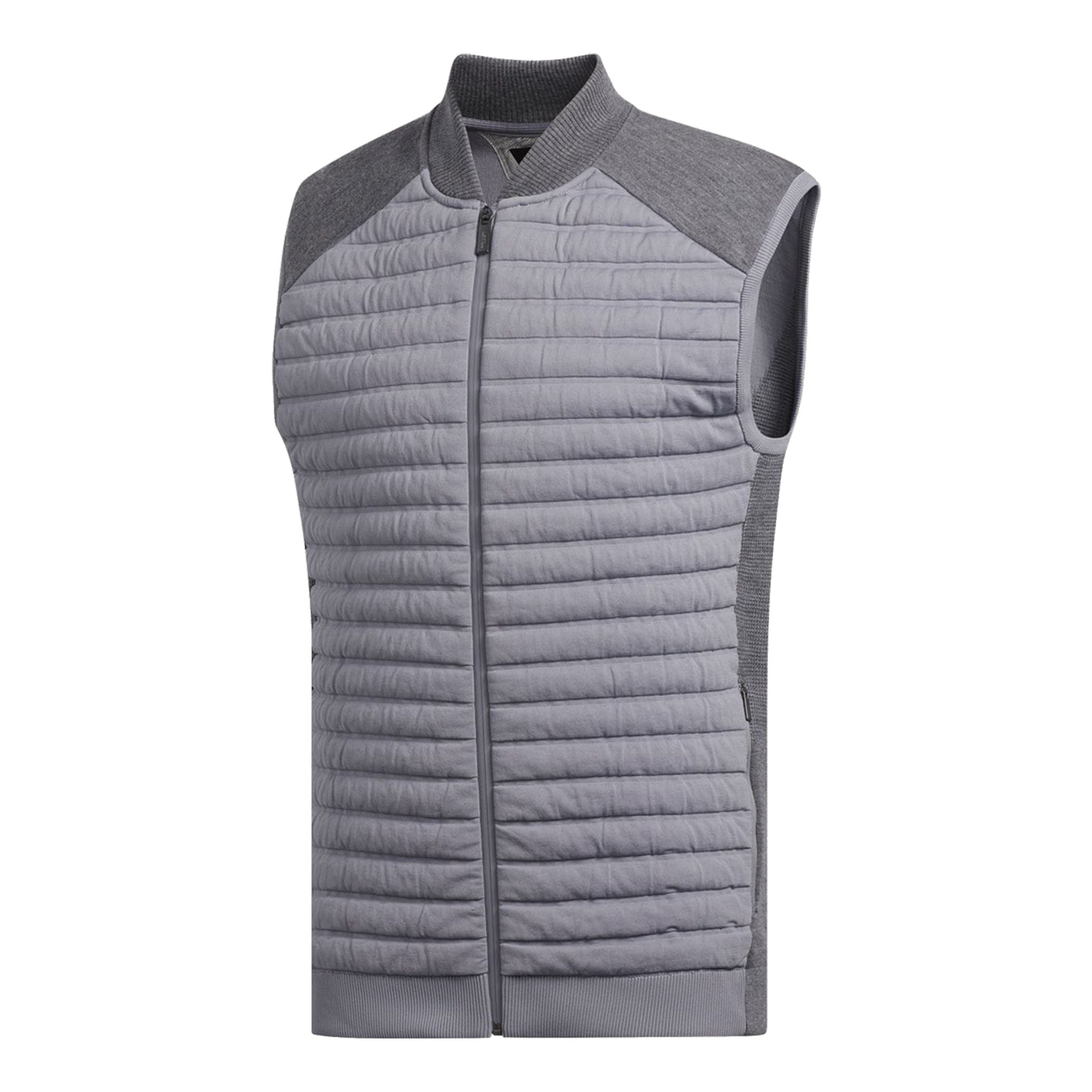 Adidas Gilet Adipure Quilted Hybrid Knit Gris Homme