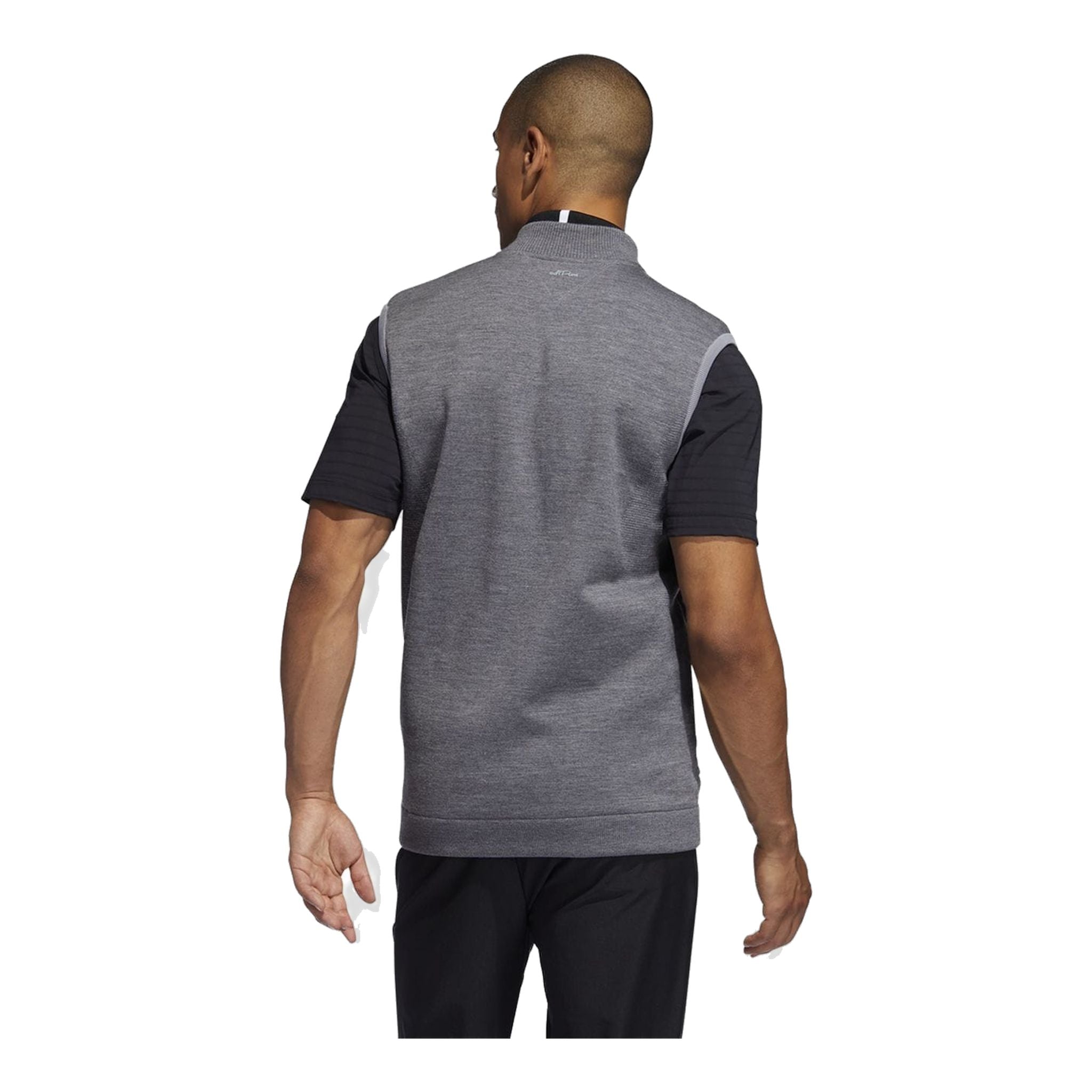 Adidas Gilet Adipure Quilted Hybrid Knit Gris Homme