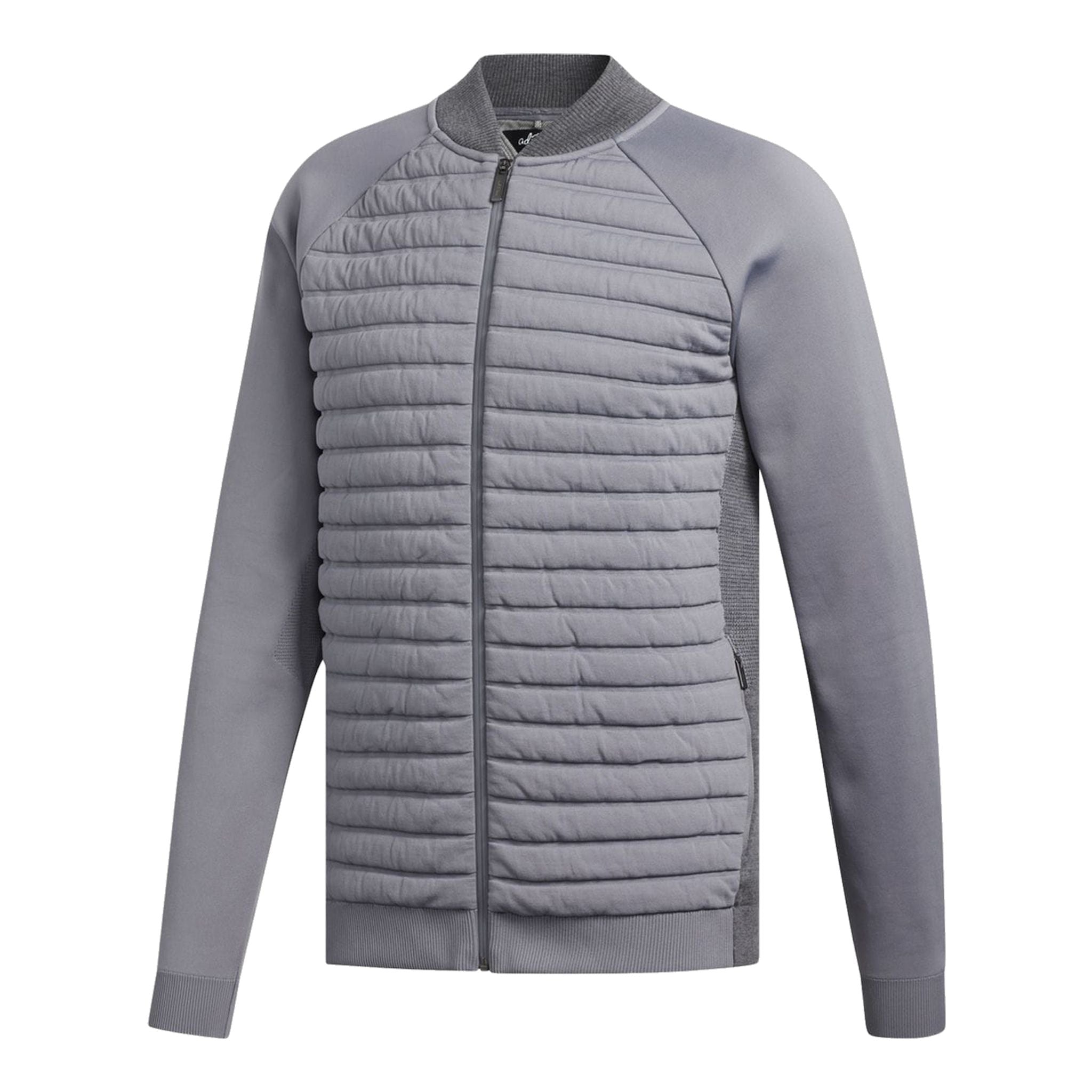 Veste Adidas Adipure matelassée en maille hybride grise pour homme