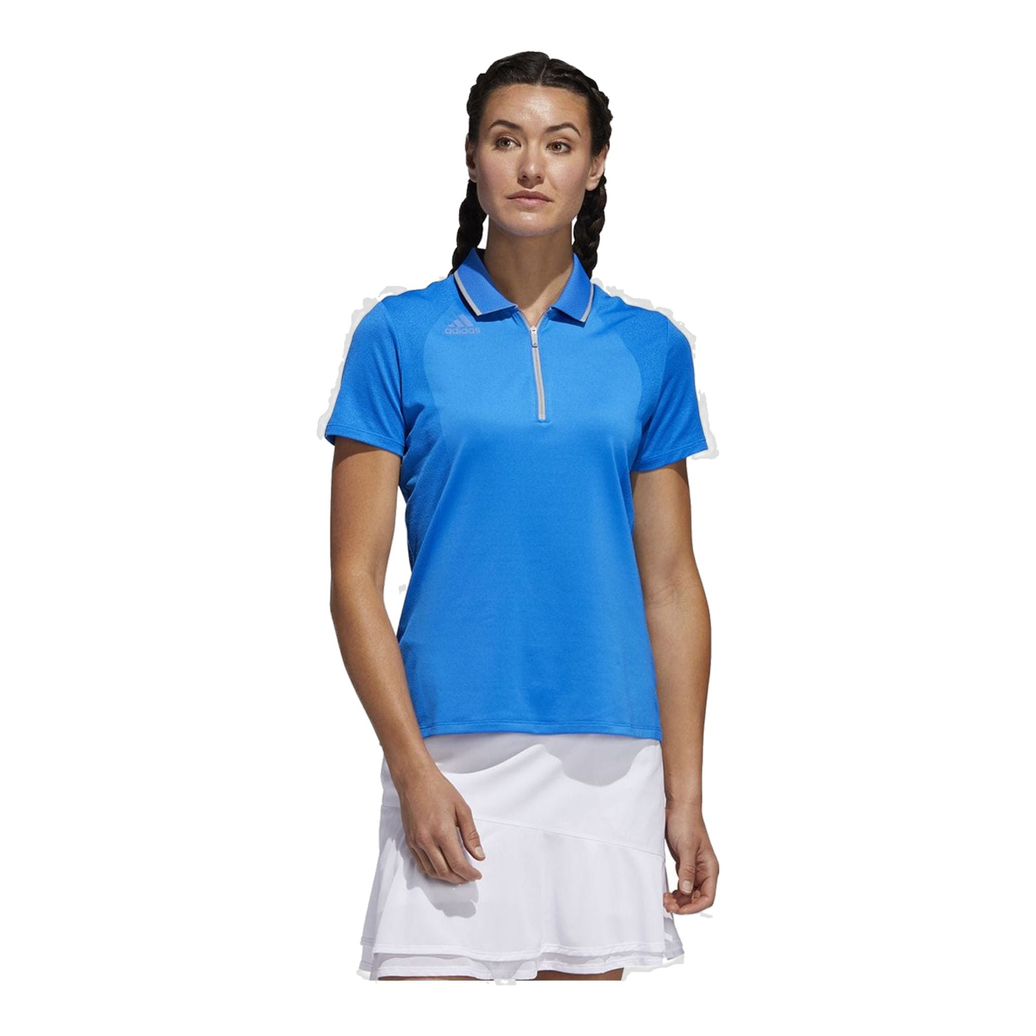 Polo Adidas W Aeroready Engineered SS Glory Blue Femme
