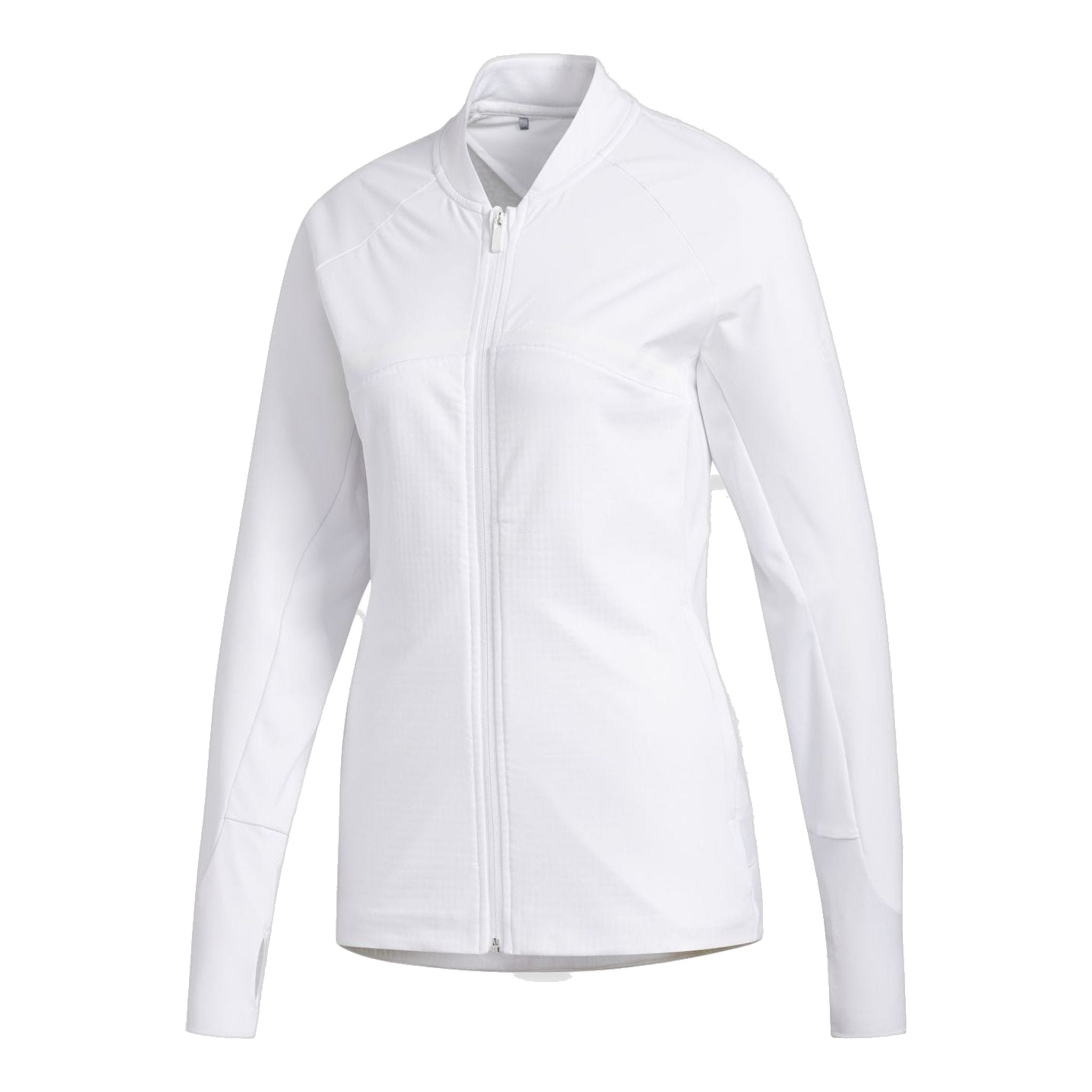 Veste Adidas Hybrid à fermeture éclair intégrale blanche pour femme