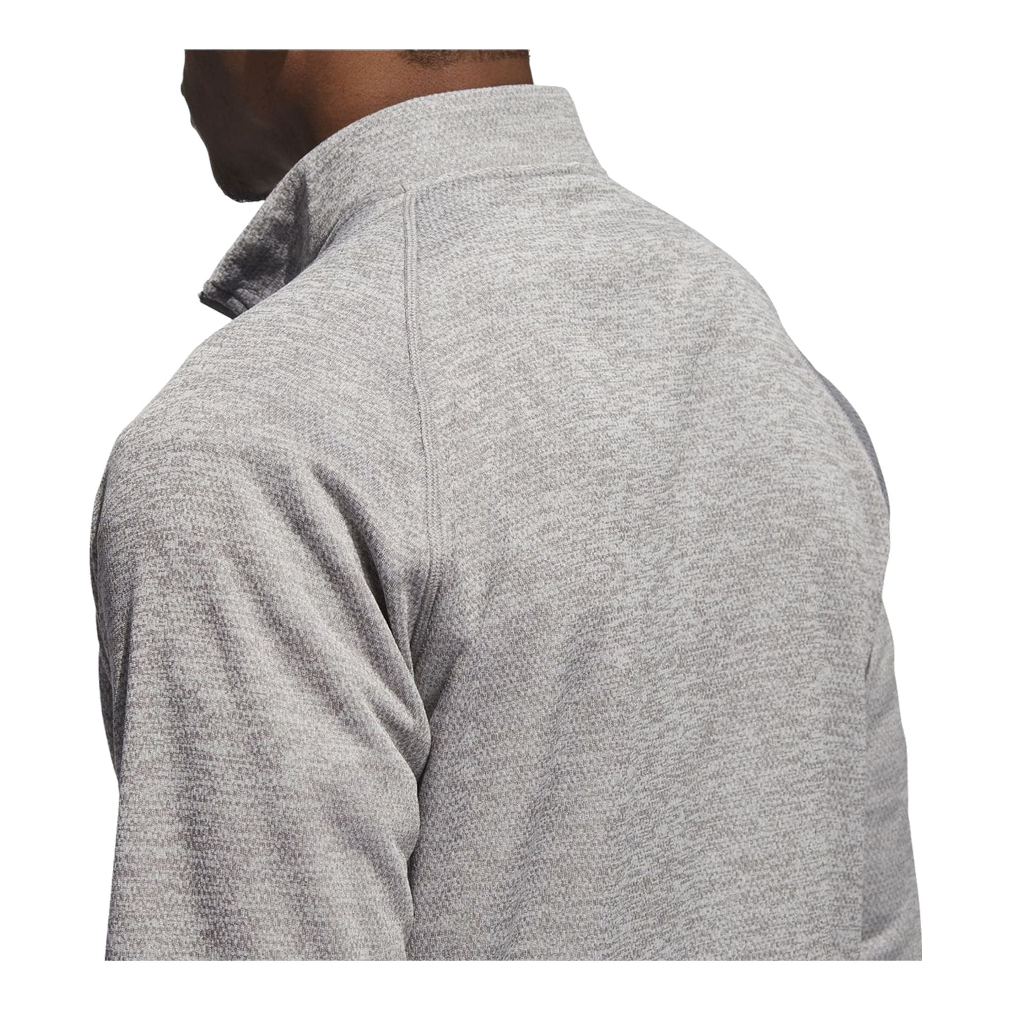 Pull mi-lourd à demi-zip Adidas gris pour homme