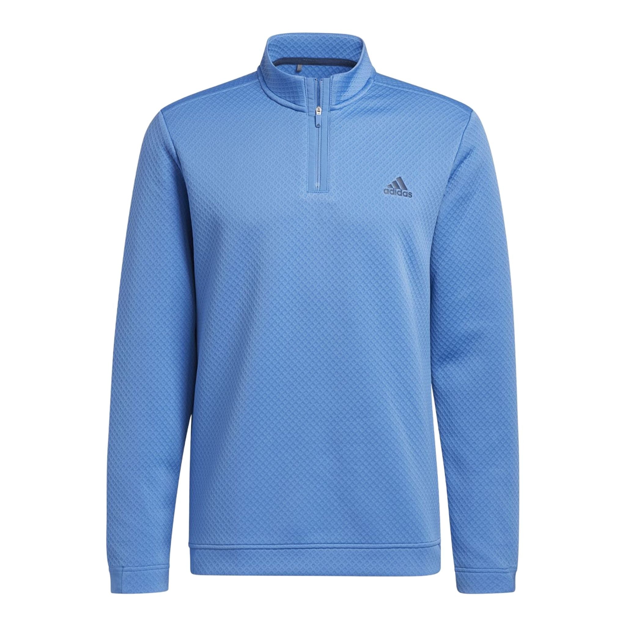Pull Adidas DWR demi-zip bleu homme