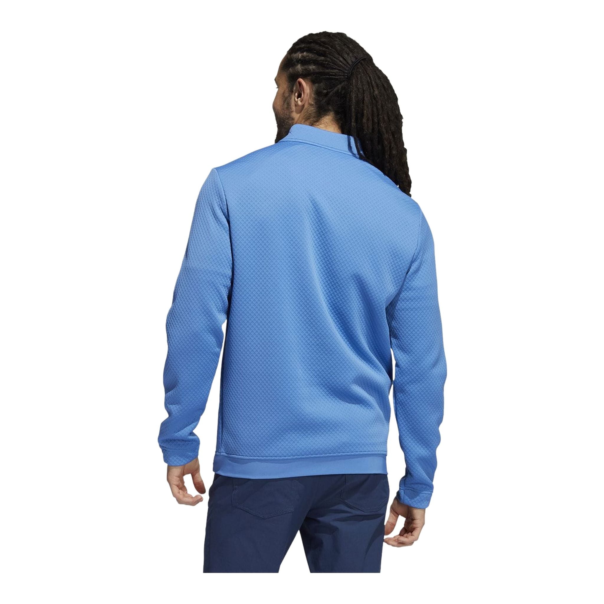 Pull Adidas DWR demi-zip bleu homme